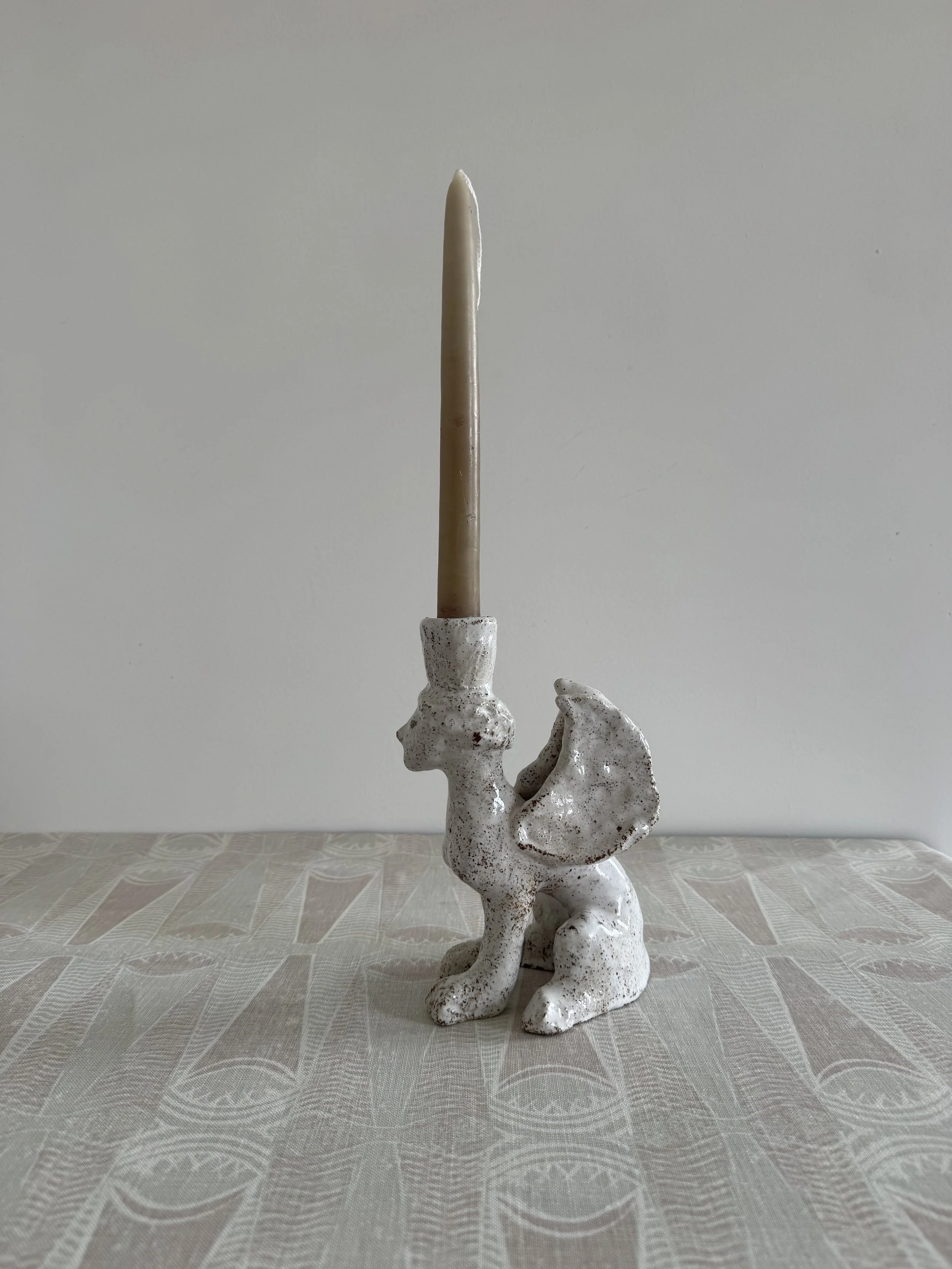 Ceramic sphinx by Charlotte Salt