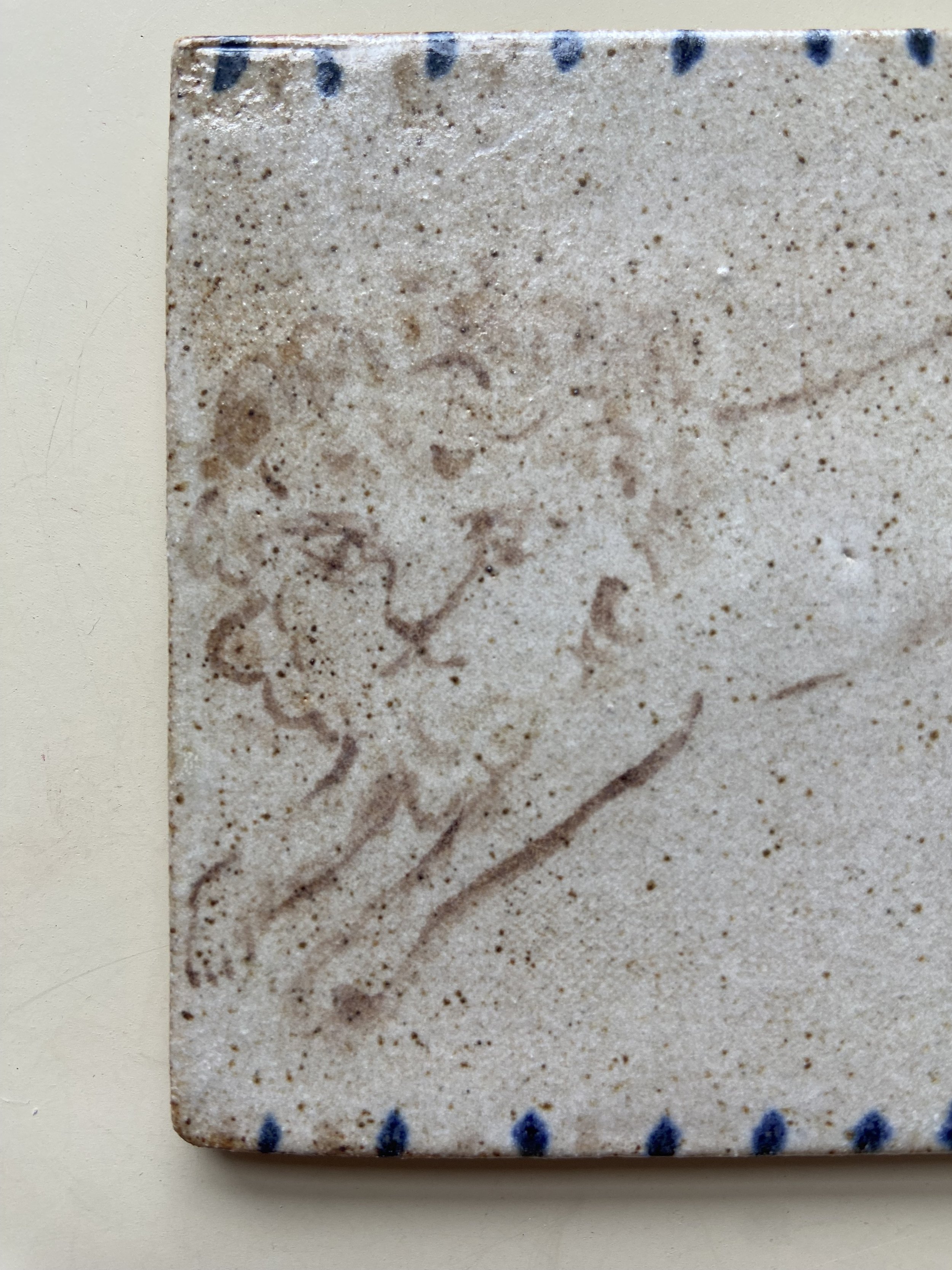 handmade stoneware tiles by Charlotte Salt
