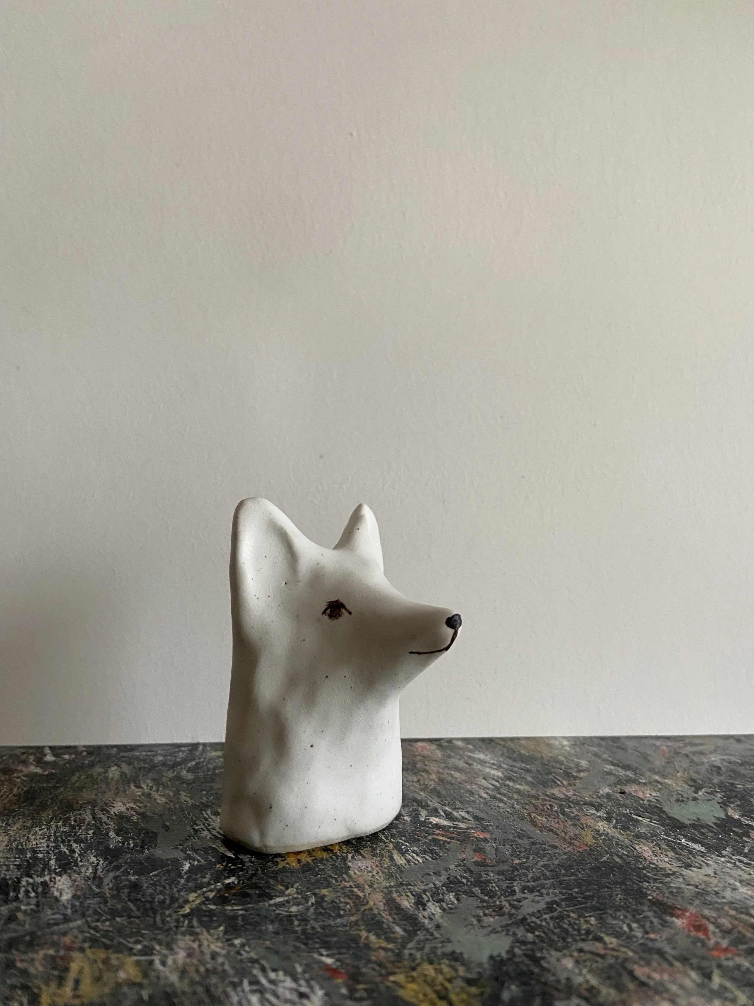 Ceramic fox by Charlotte Salt
