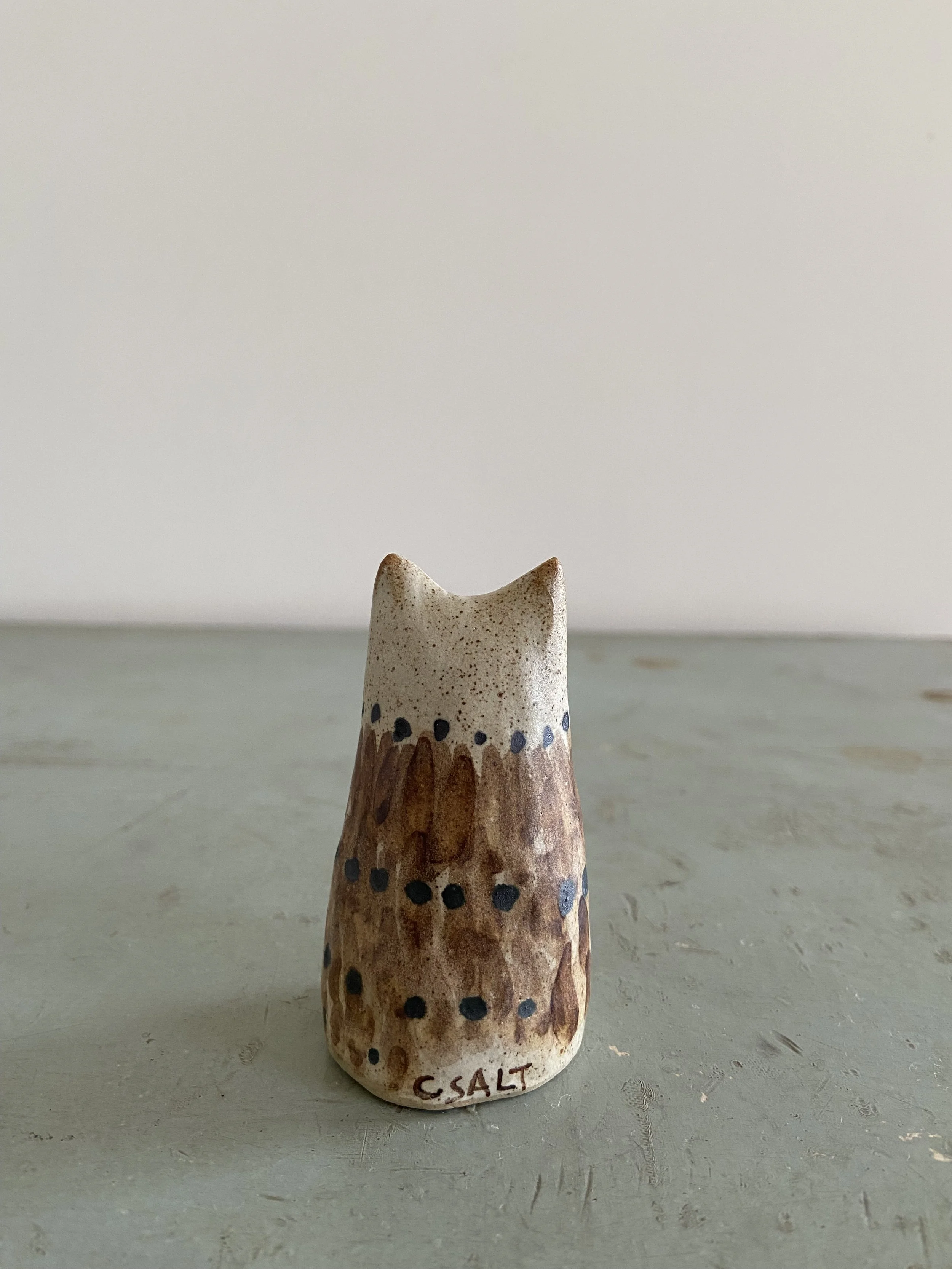 Handmade ceramic cats  by Charlotte Salt