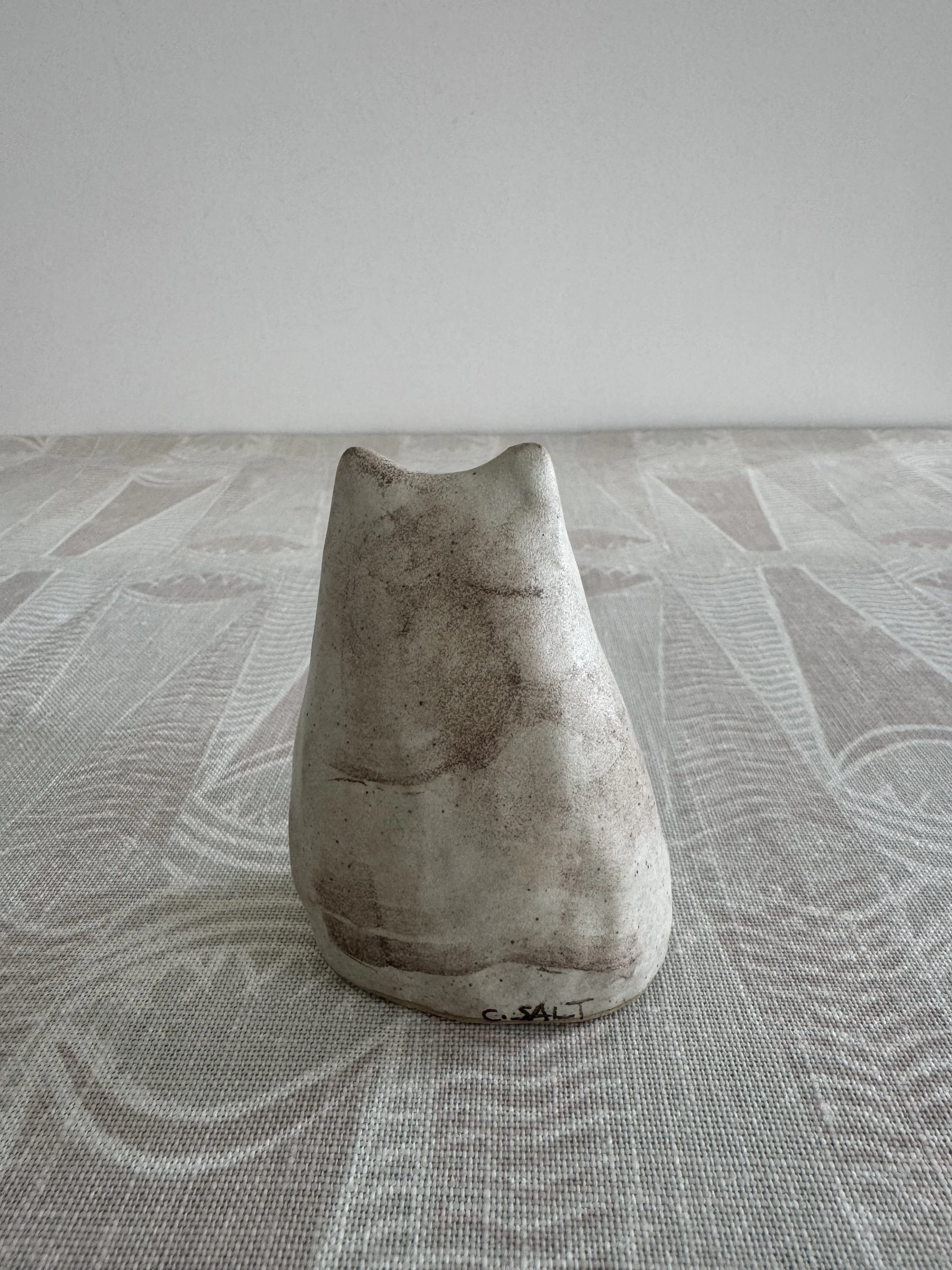 ceramic cats by Charlotte salt