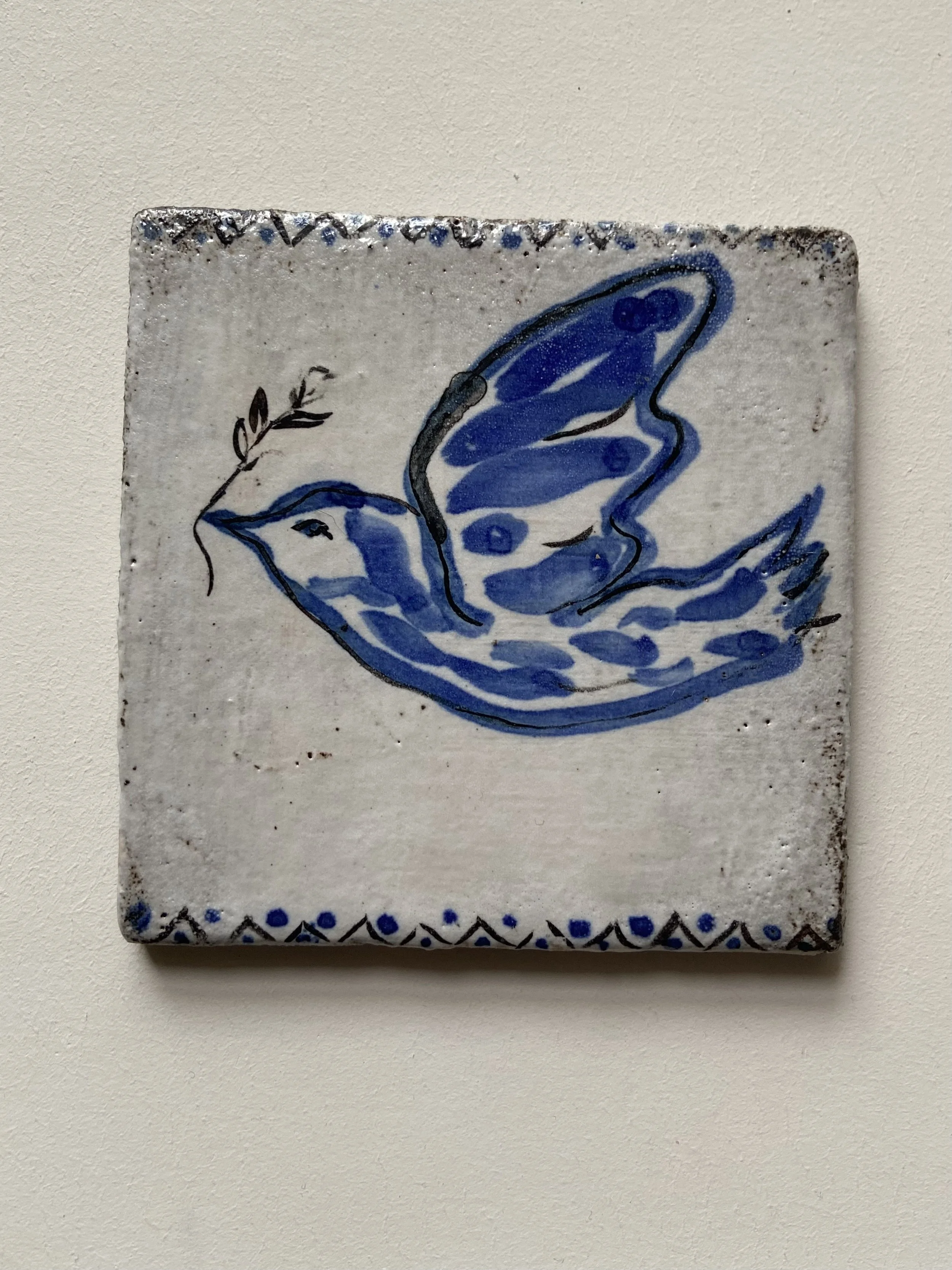 Handmade ceramic tiles by Charlotte Salt