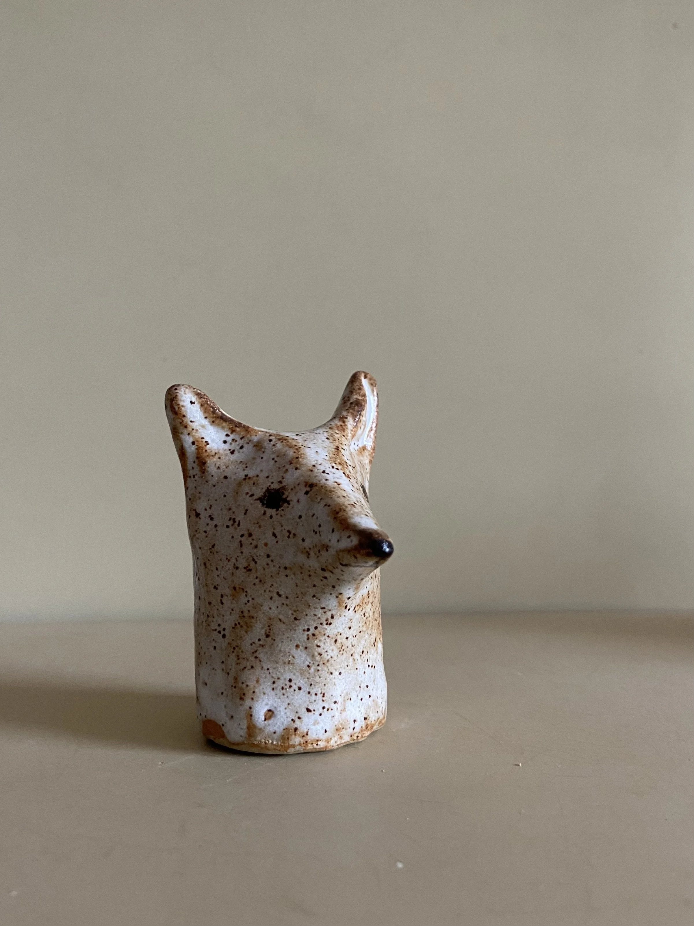 Handmade fox  ornaments by Charlotte Salt