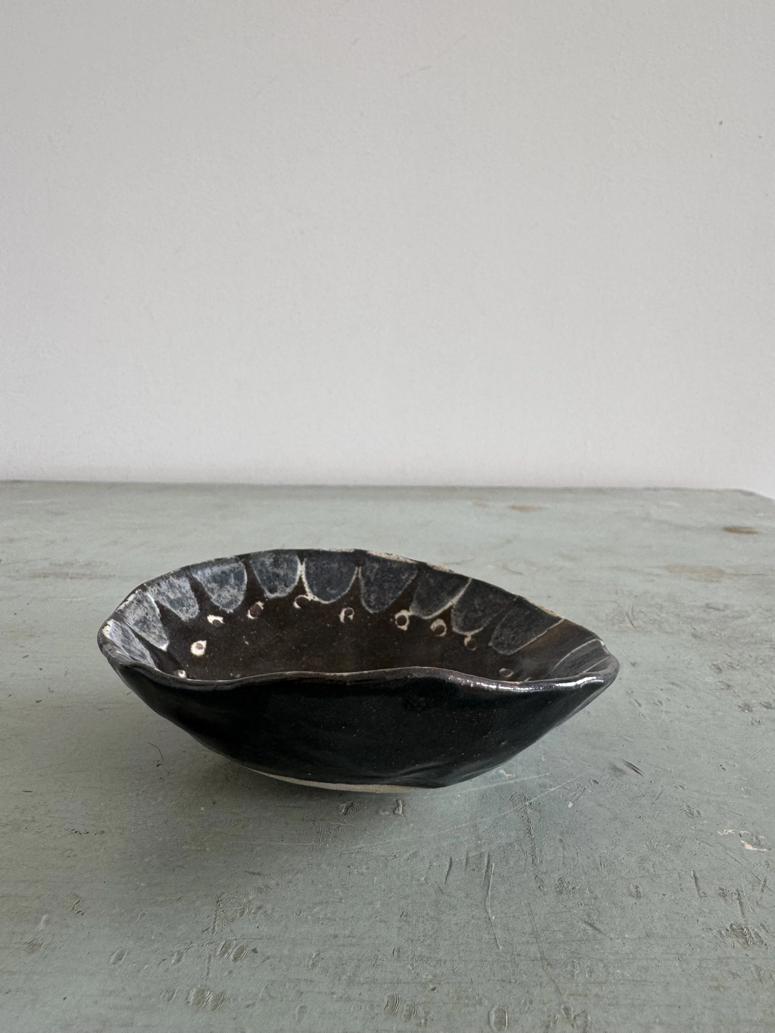 Pinched ceramic trinket dishes by Charlotte Salt
