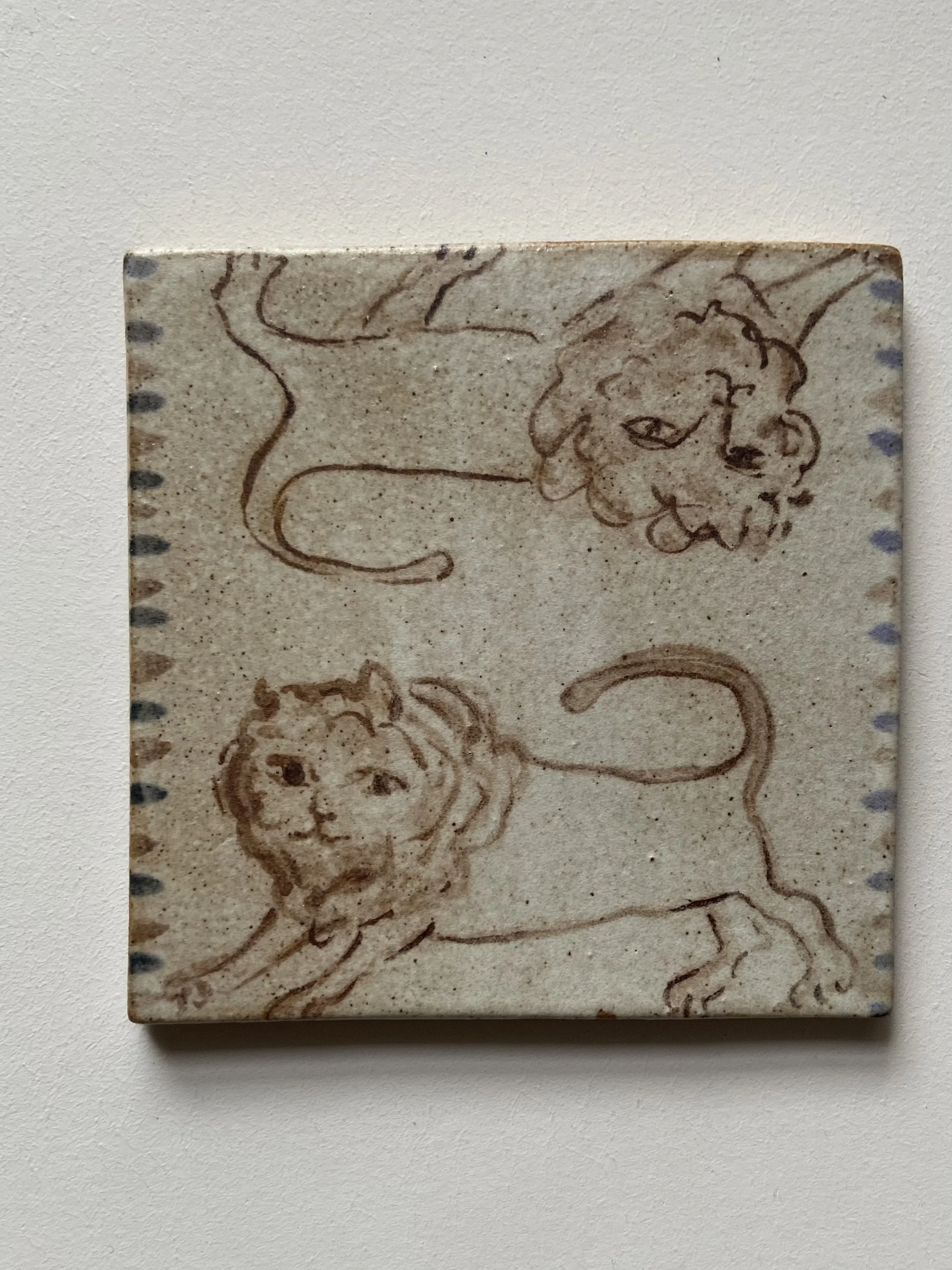 Handmade ceramic tiles by Charlotte Salt