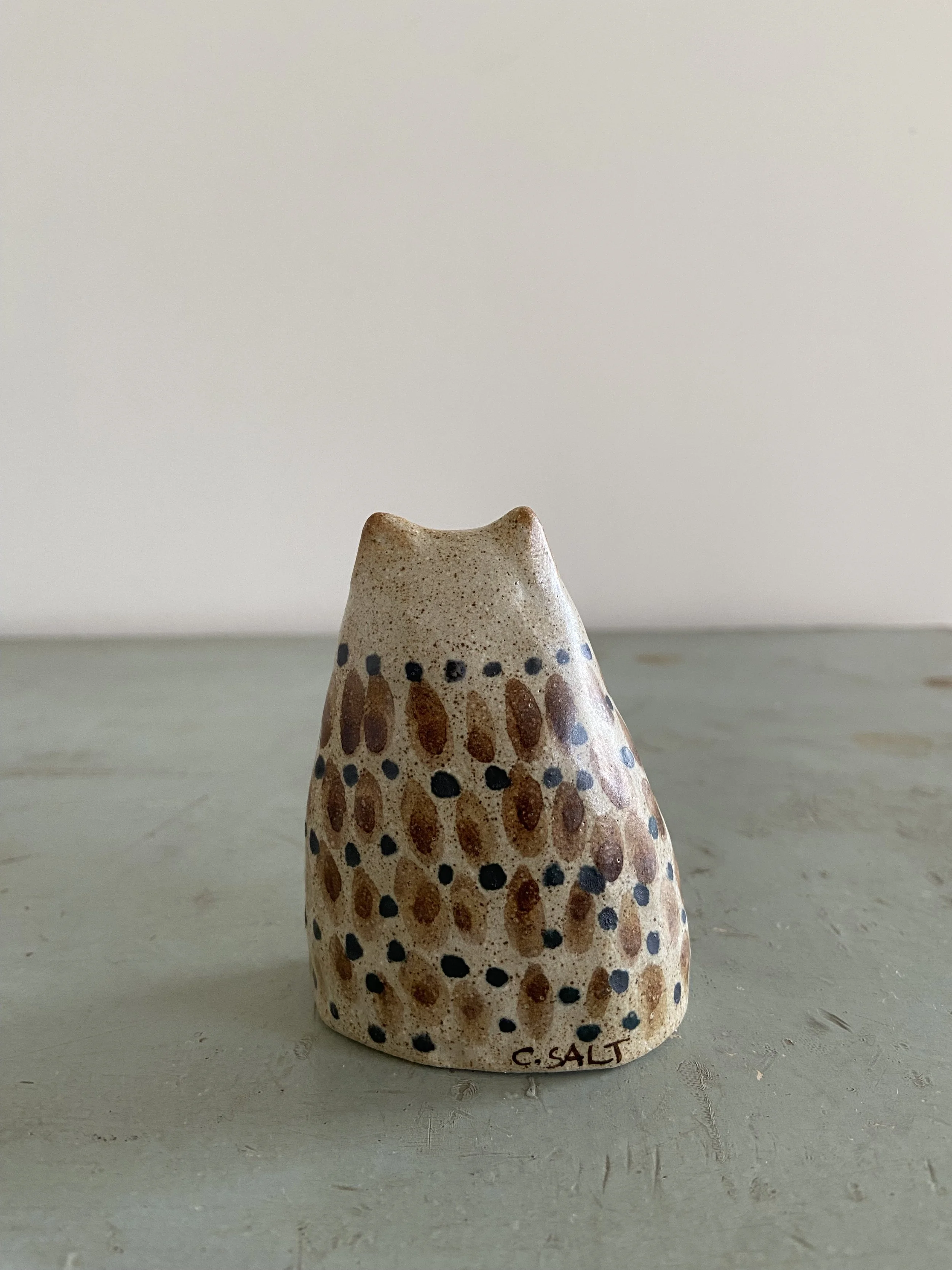 Handmade ceramic cats  by Charlotte Salt