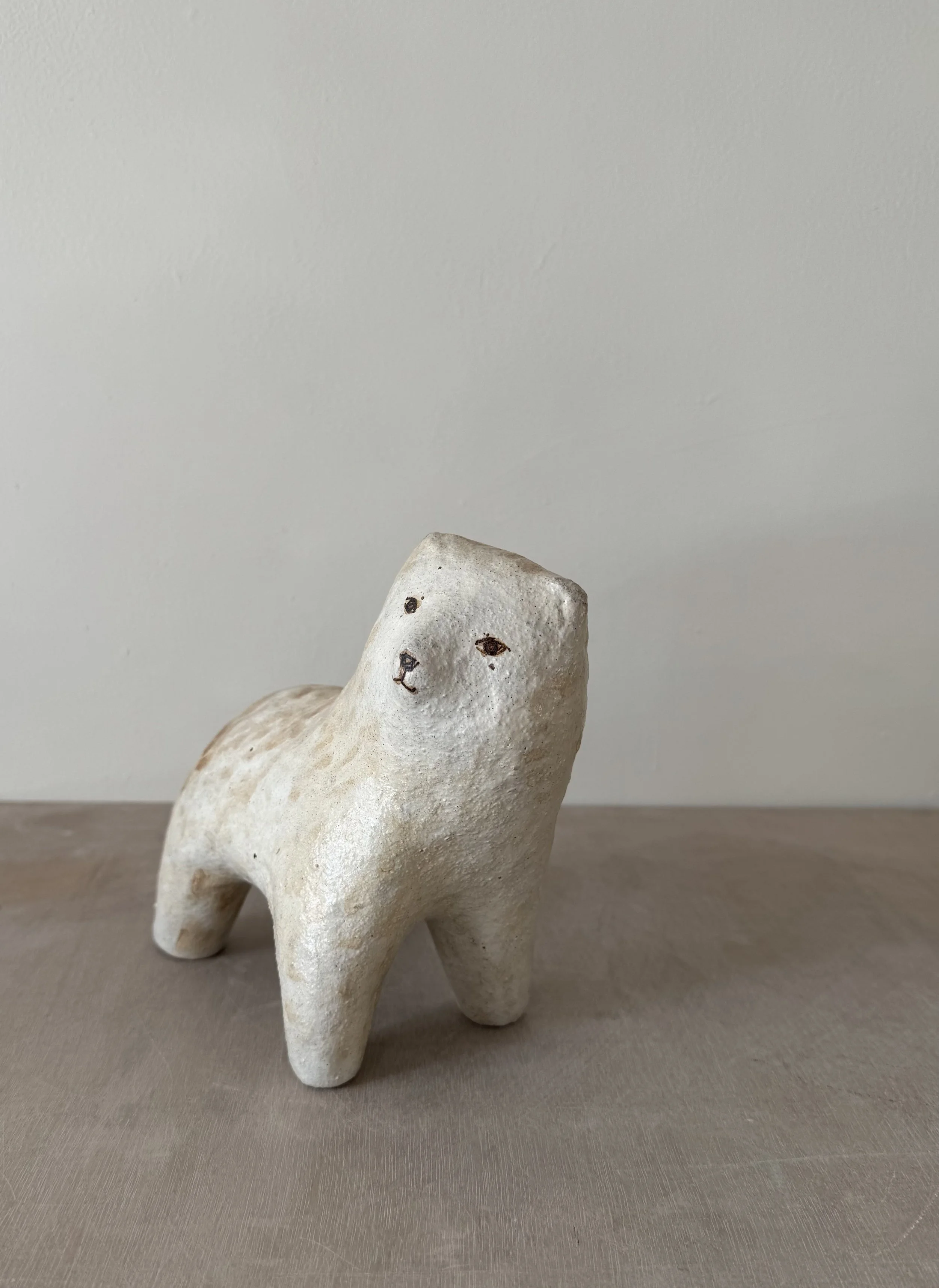 stoneware bear by Charlotte Salt