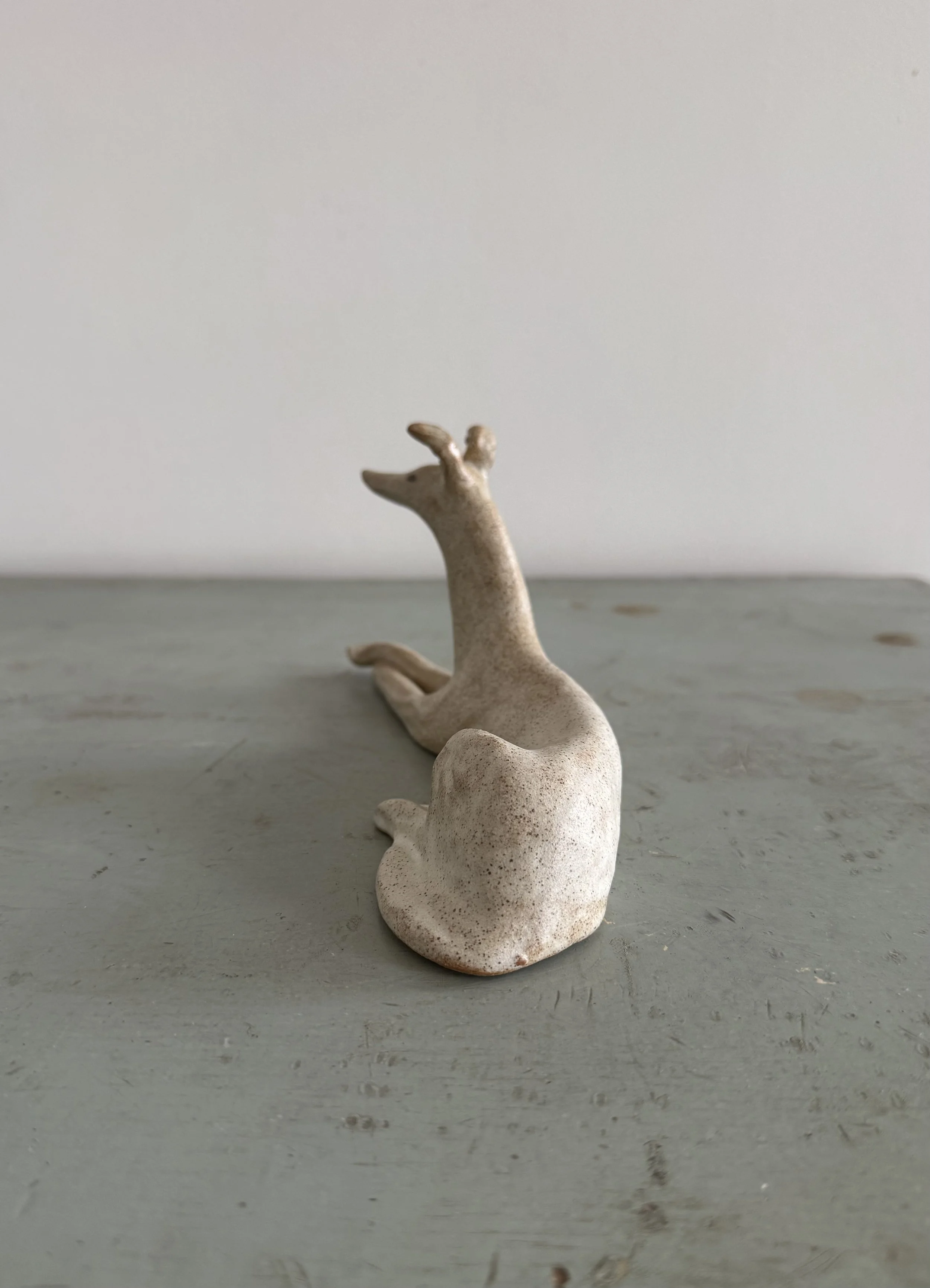 Stoneware hounds by Charlotte Salt