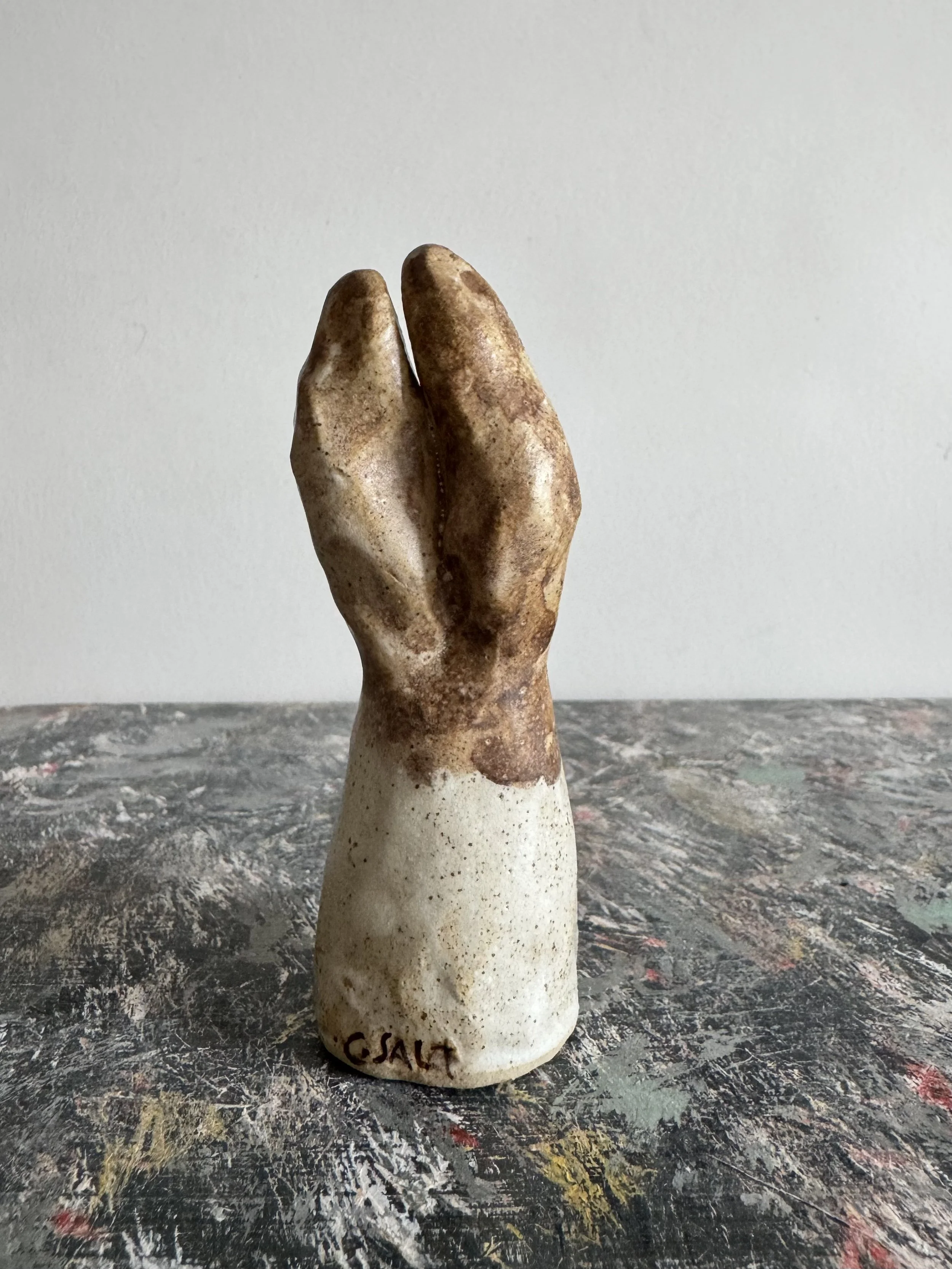 Ceramic rabbit by Charlotte Salt