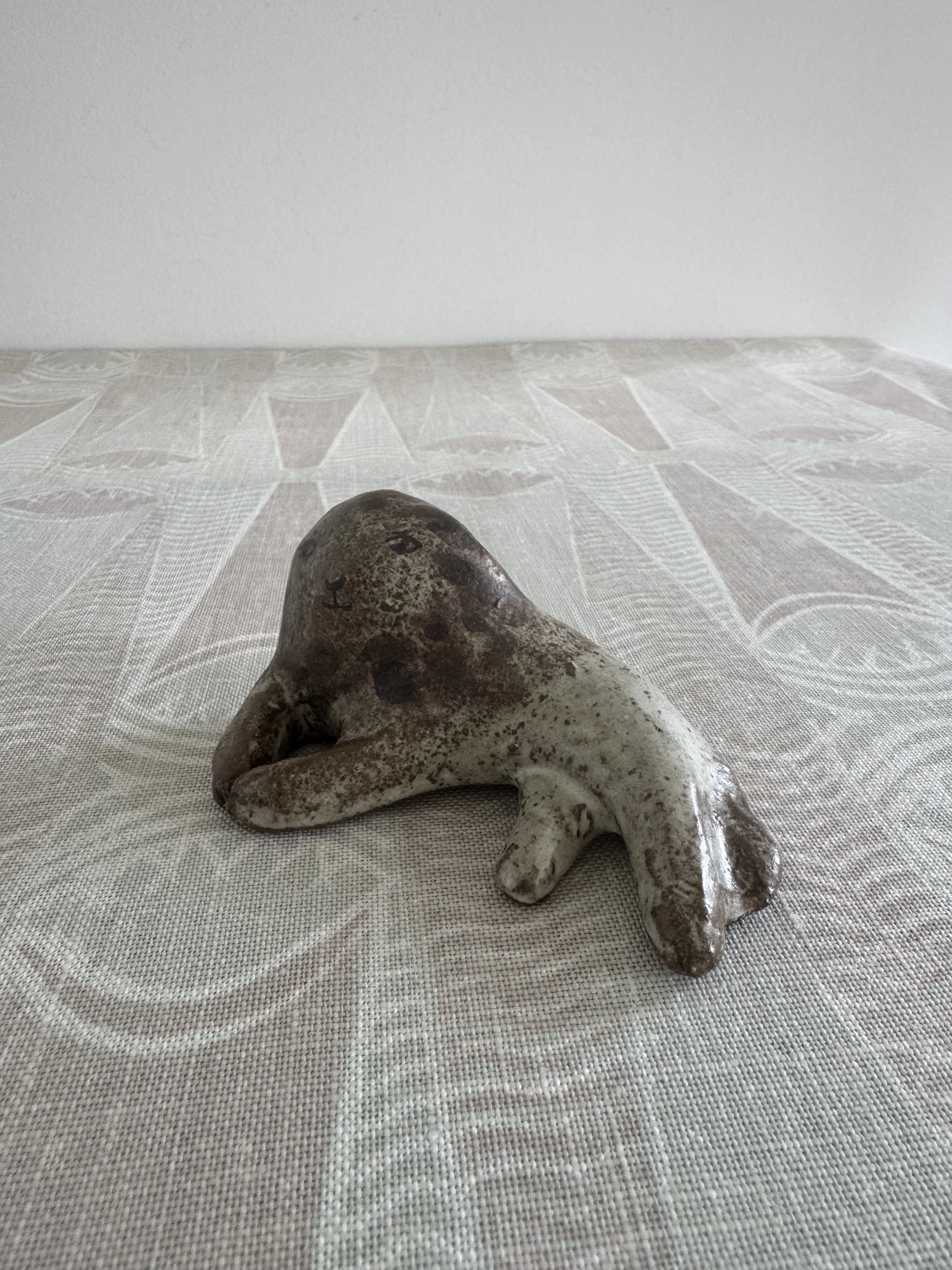 Stoneware Lions by Charlotte Salt