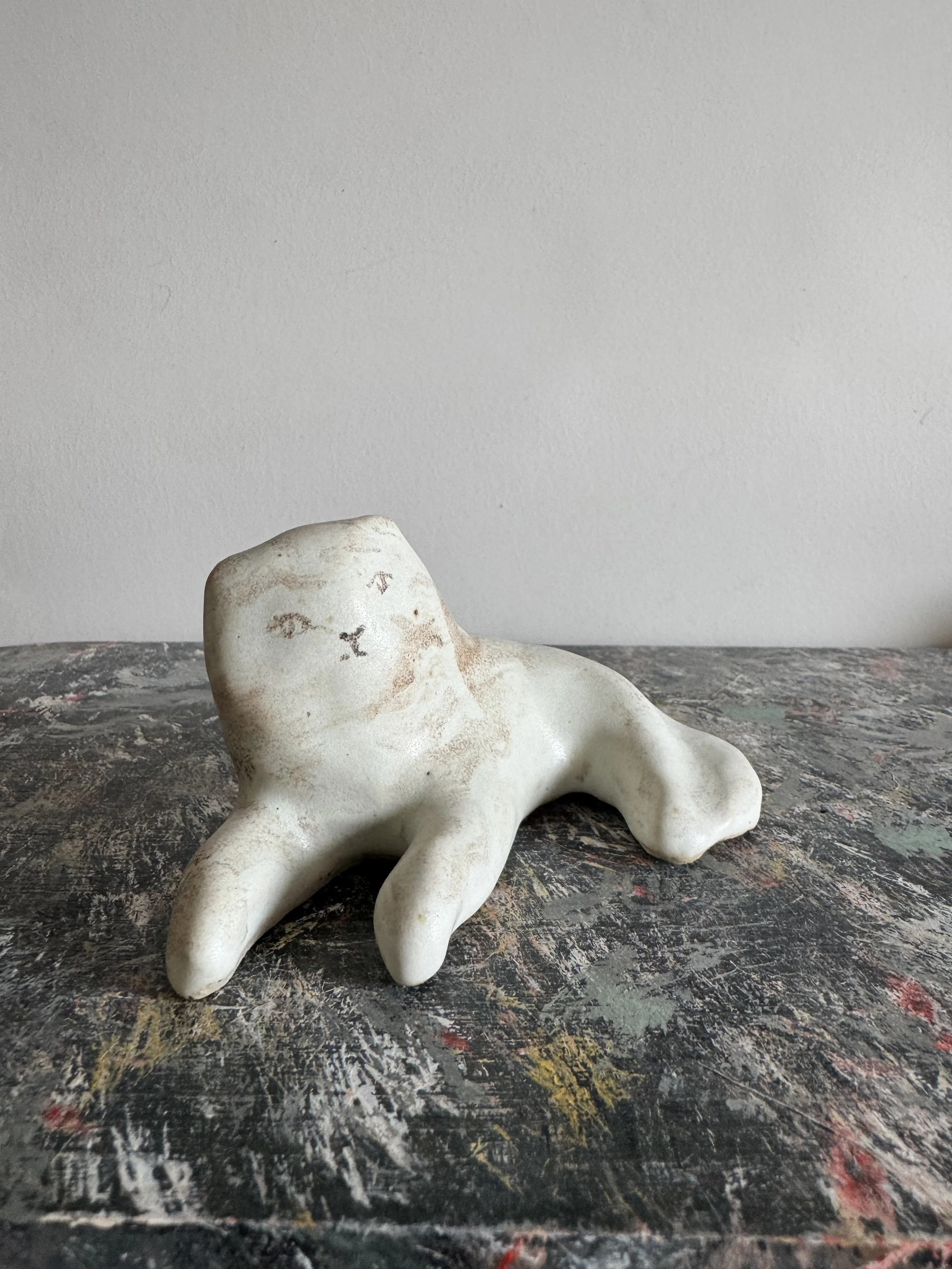 Ceramic Lions by Charlotte Salt