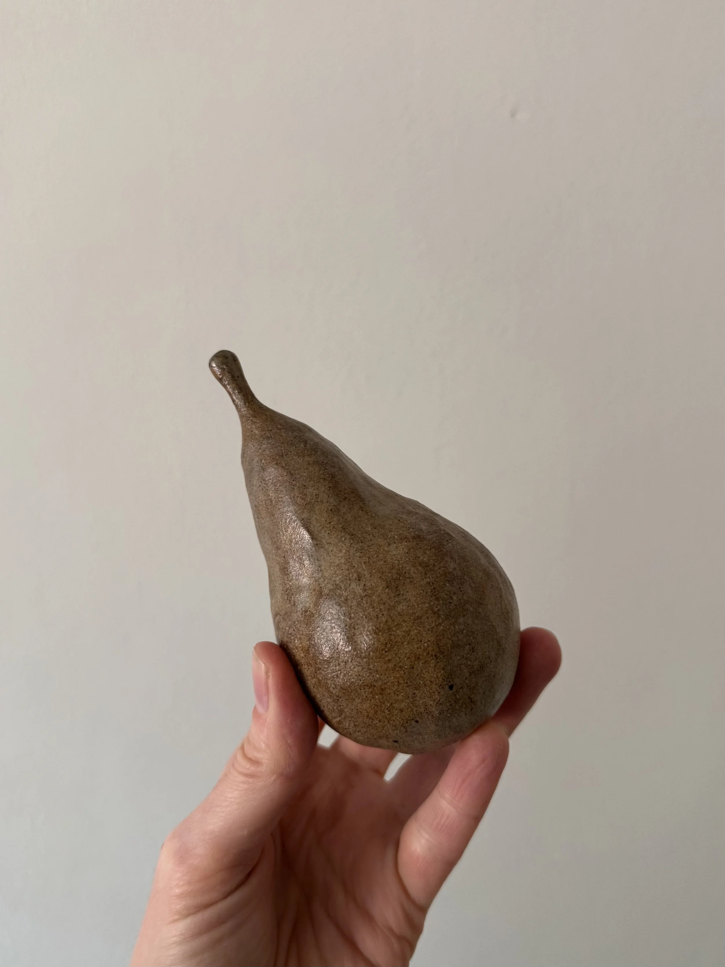 ceramic pinched pears by Charlotte Salt
