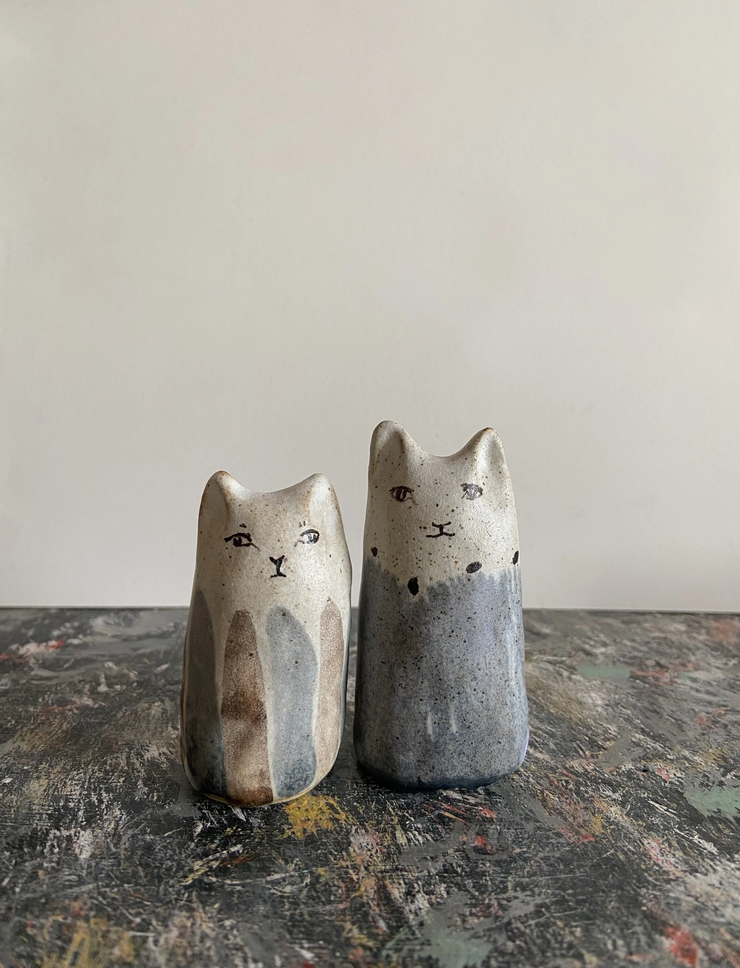 Ceramic cats  by Charlotte Salt