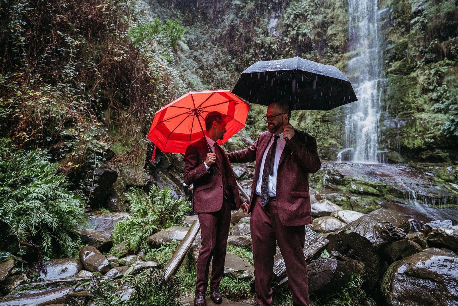 Adventure elopement photography in Victoria’s Otways rainforest