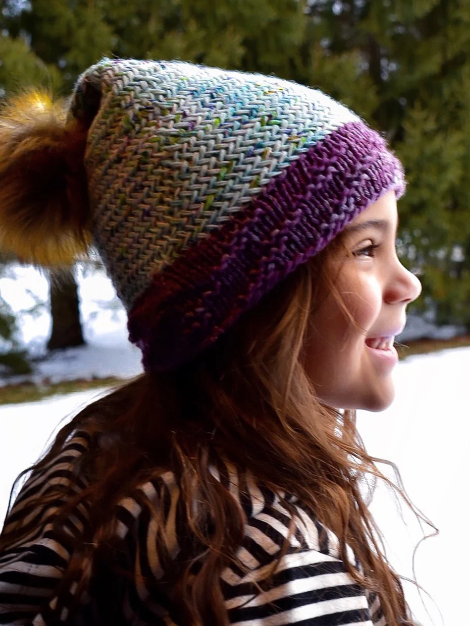 Herringbone Hipster hat