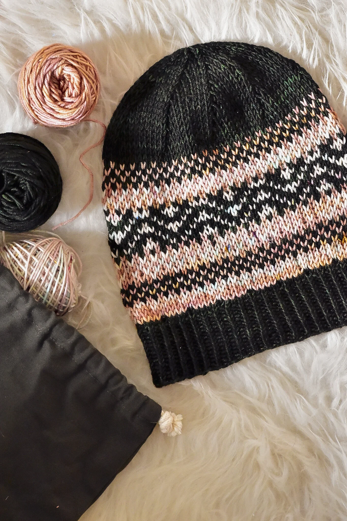 VTG Hand Knit Hygge Beanie Hat The Hygge Hat — tif handknits main image 2
