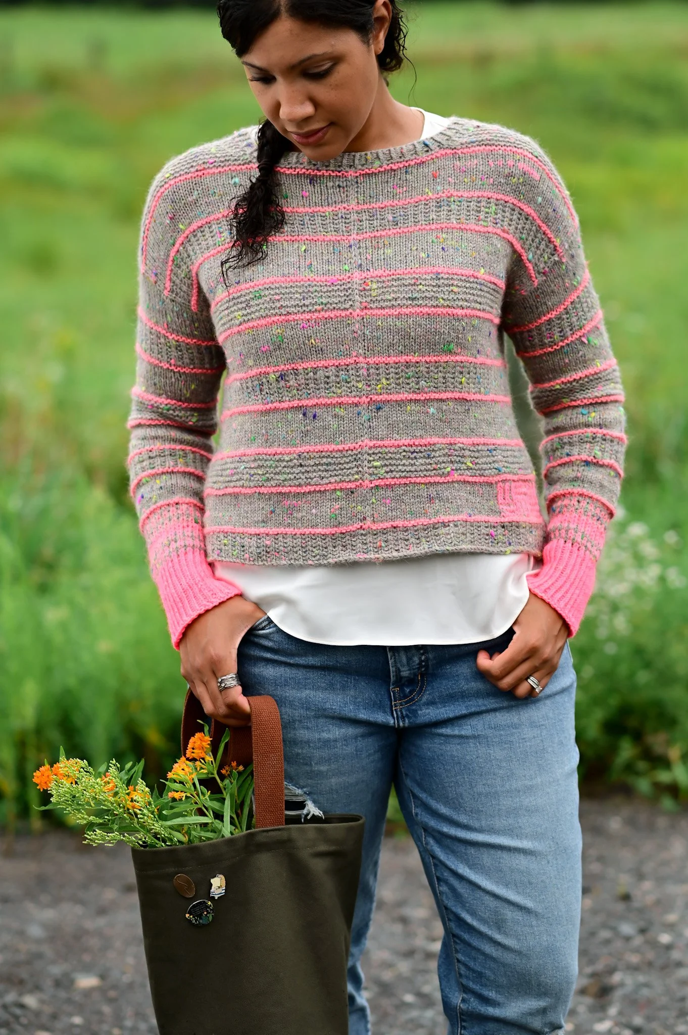 【A- 】NKNIT pattern pullover sweat NKNIT♡pattern pullover sweat nknit pattern pullover sweat