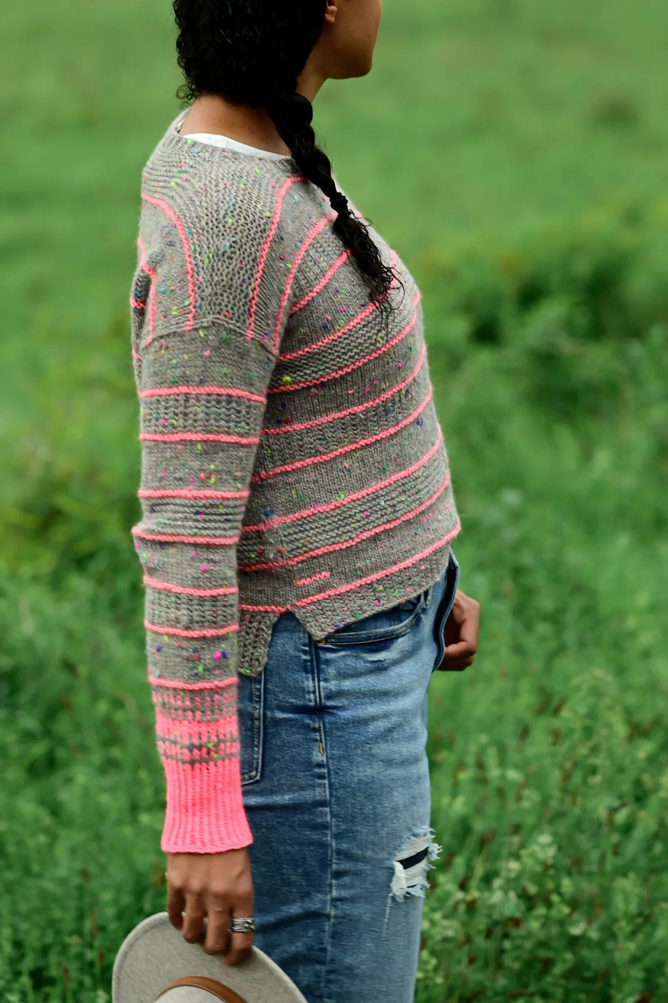 「Ririii 」NKNIT pattern pullover sweat Ririii 」NKNIT pattern pullover sweat NKNIT pattern pullover