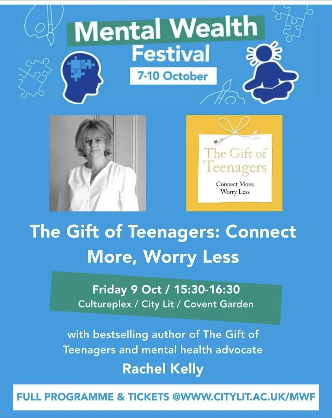 CITY LIT MENTAL WEALTH FESTIVAL: 9th October 2026