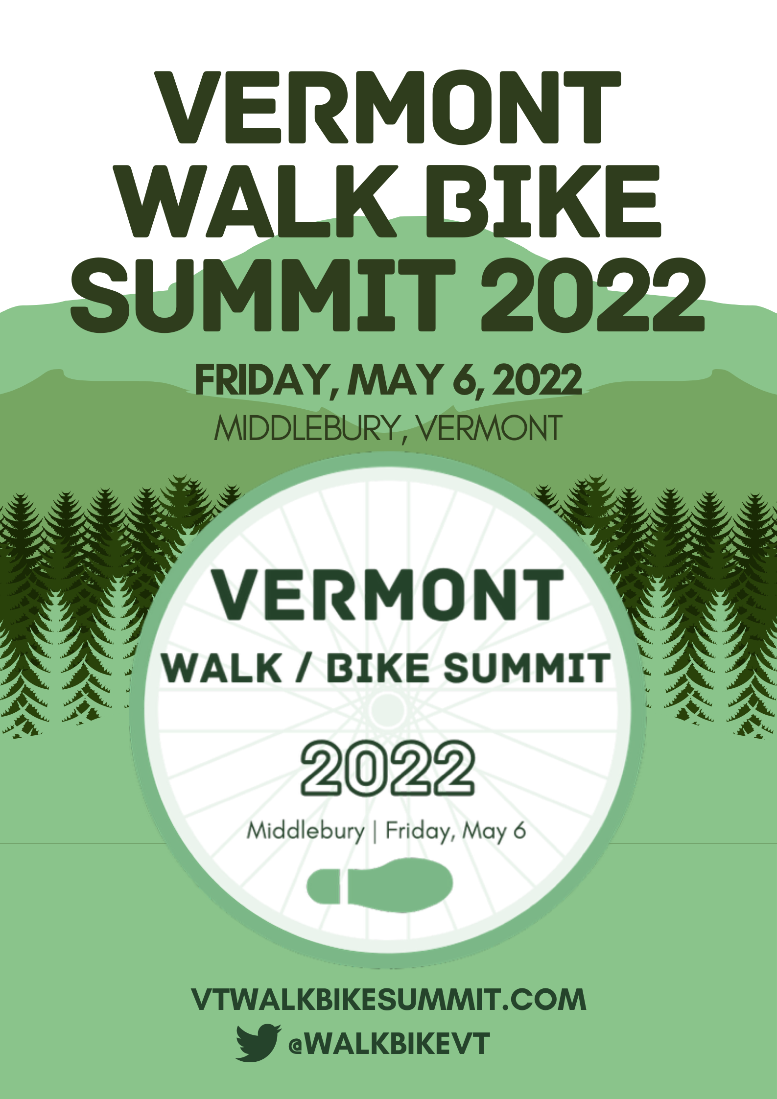 Vermont Walk Bike Summit, Friday May 6, 2022, Middlebury Vermont