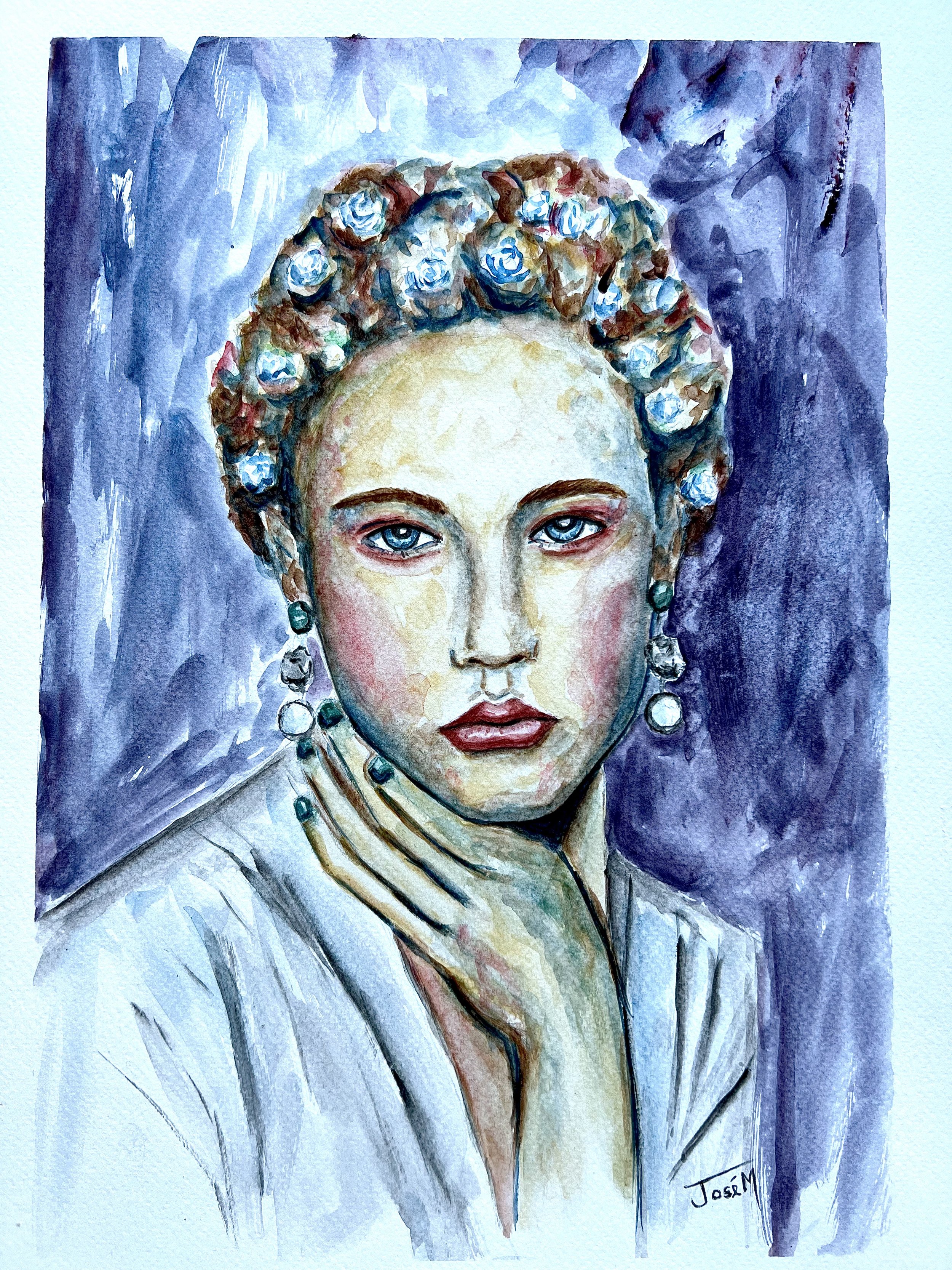 Emma - watercolor portrait 
