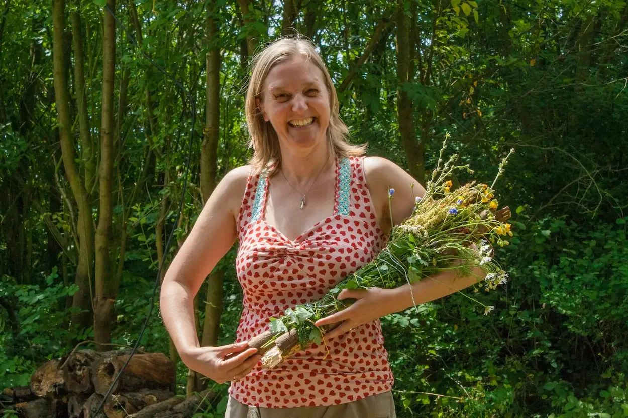 Julia mit Feuergabe