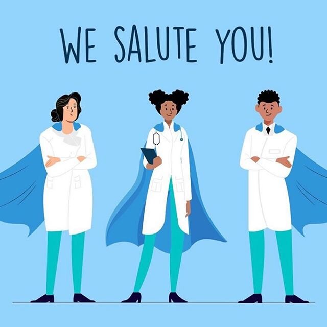 Sending love, gratitude and appreciation to all the brave health care workers on the frontline in the fighting against #COVID19.
