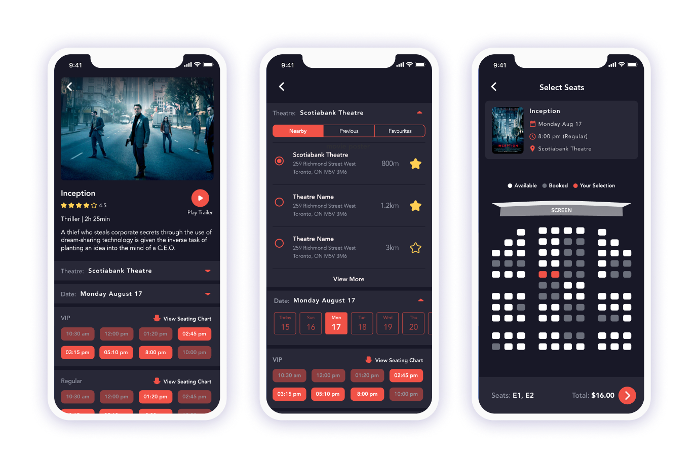 — Movie Theatre App