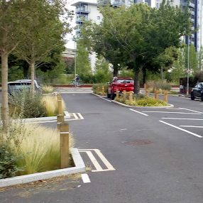 Kerbside greening in Grangetown, Cardiff