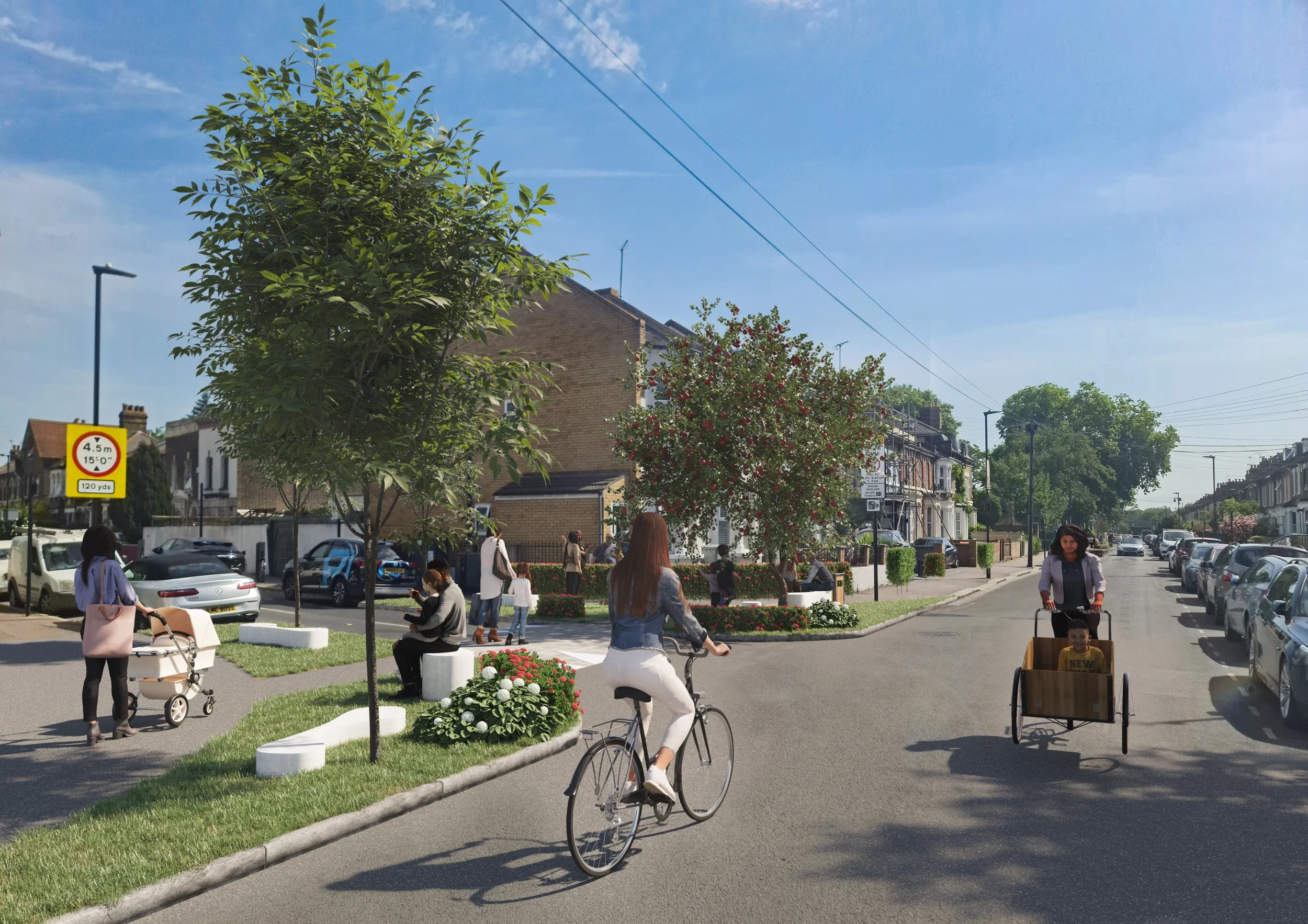 Visualisation of what residents want this junction to look like in the future.