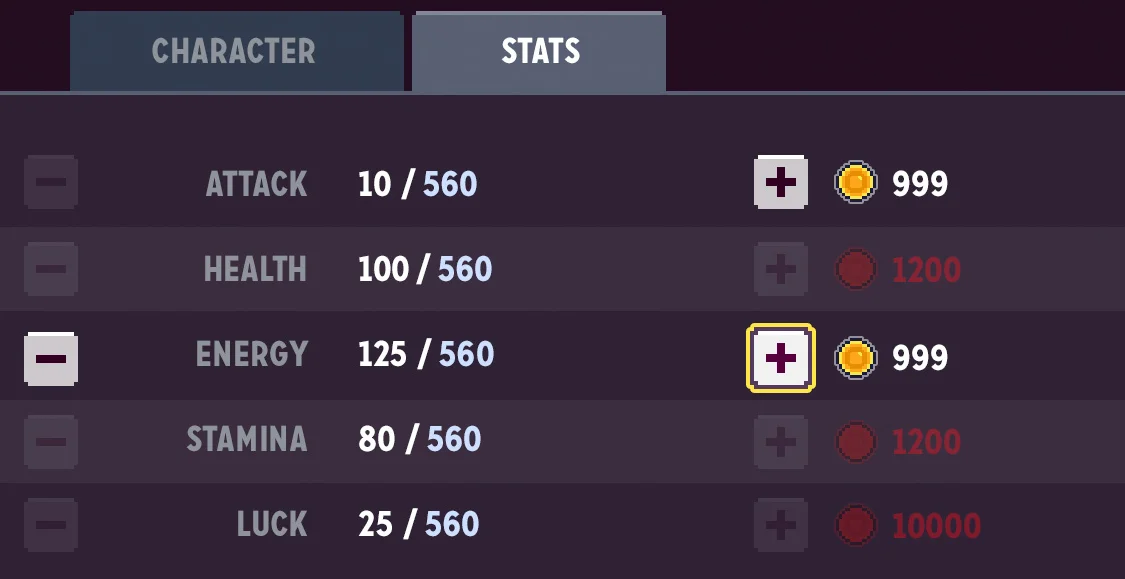Training stats is important to evolve your Knight.