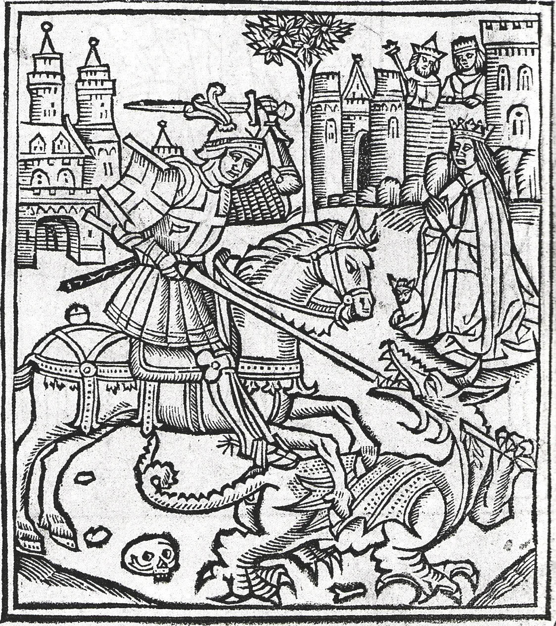 The King - slaying a dragon at young age.