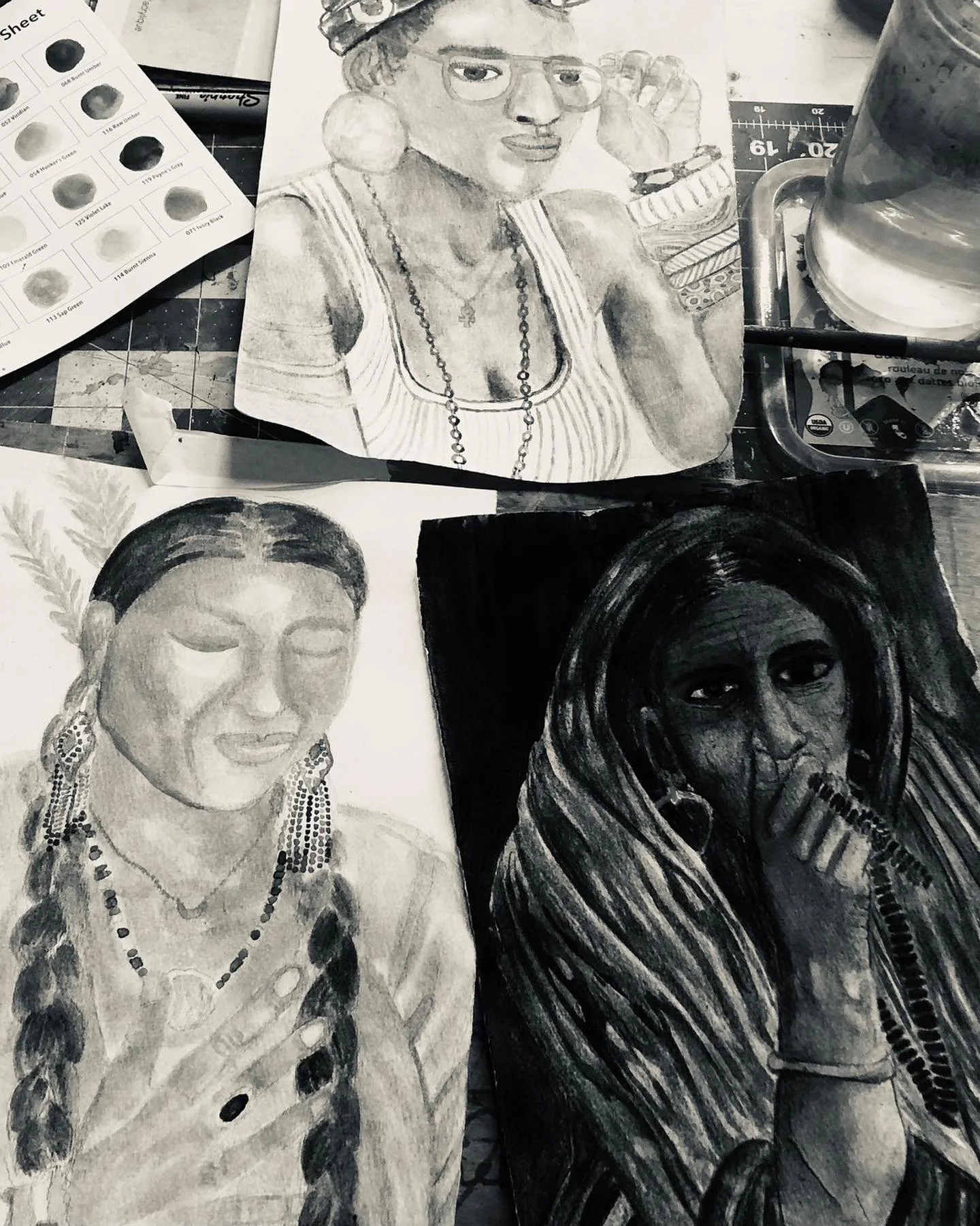 New Work on Deck&hellip; working with watercolor and I love it ! 

#artondeck #newart #watercolourpainting  #strongwomen #vibez #painting #liveyourdreams #artwork #lovexlove #theworldneedsmorelove #realloveworkz #nevergiveup #keepitgoing