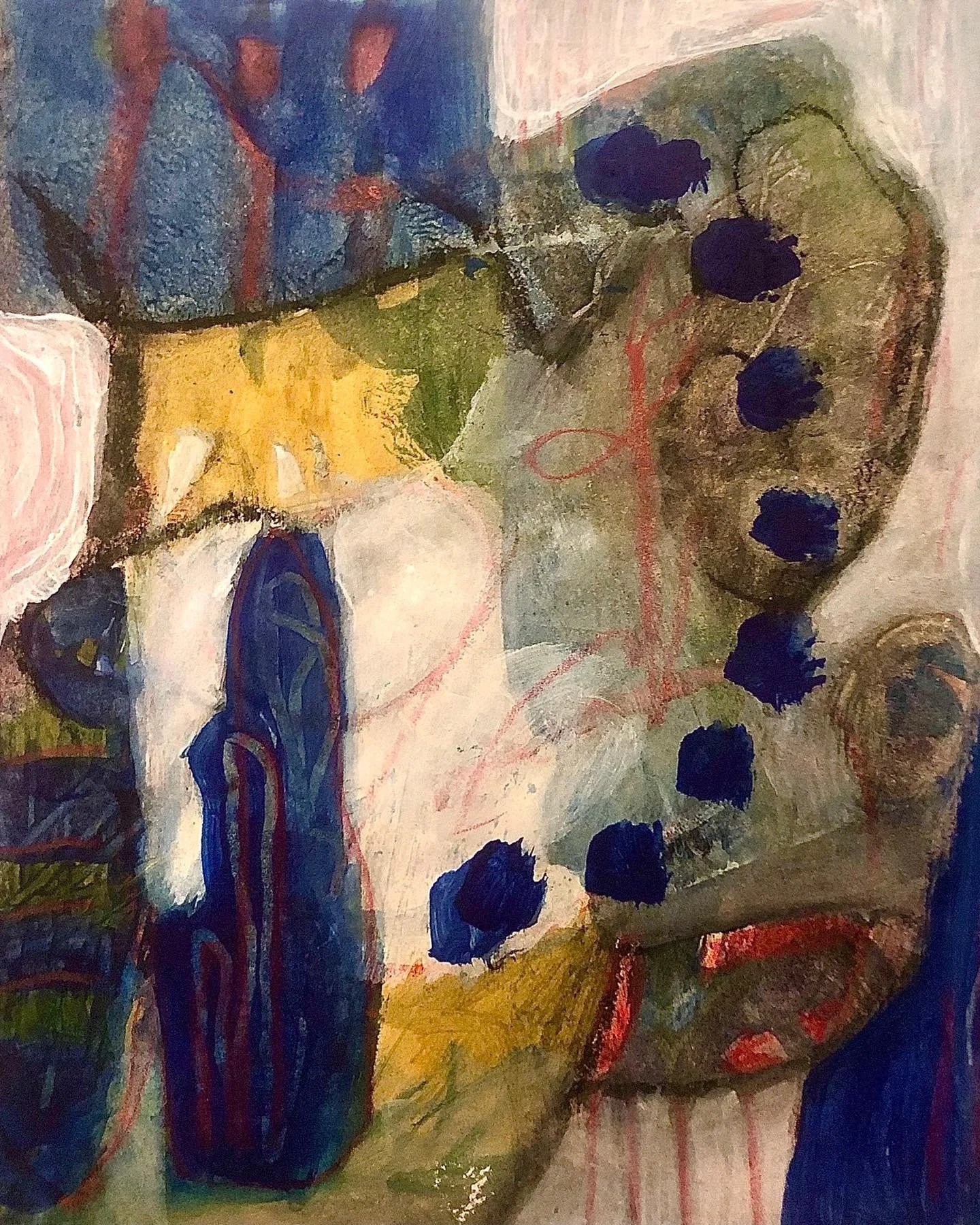 A tiny love of the ocean 🌊 abstract painting &hellip; 
6 x 6 acrylic on paper 

I do what I do when and how I want to do. Find me, love me, leave me, do whatever&rsquo;s you want to do; I&rsquo;m good like the hood . No games, lames or pretense just