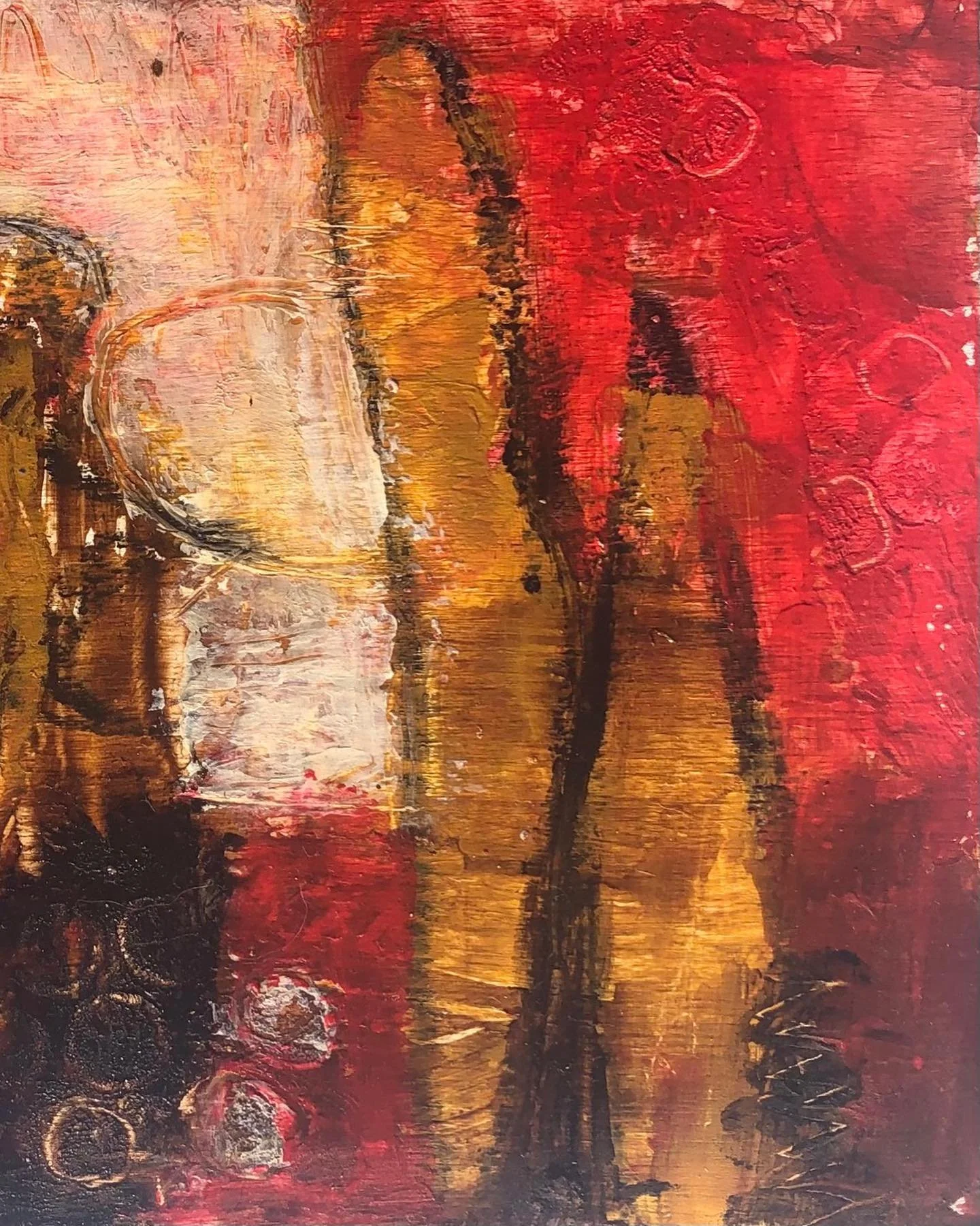 Recently Sold ! 

Vision Quest

a mini cold wax and oils series on cradleboards 

4, 5 x 5 x 1 

2024

by Julia Paige/ Juju Rootz Art 

Im so thrilled this little collection has found the perfect collector, who fell in love with them as I have been s