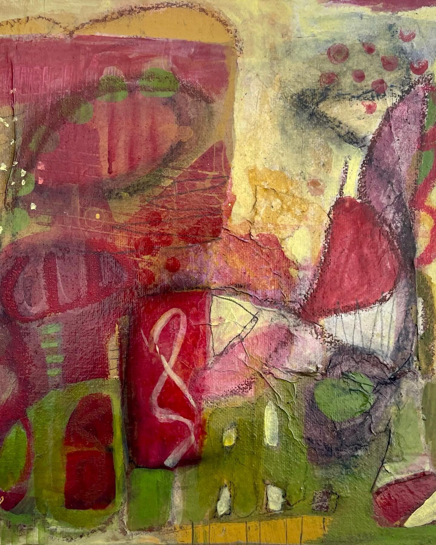 Painting abstract botanicals&hellip; 

This series of paintings all in the same color palette, reminds me of earth and natures innate healing. Sharing the first of the series . 

Tea and Rootz 1

Acrylic painting
10x10 
on canvas 

2026 

#newart #te