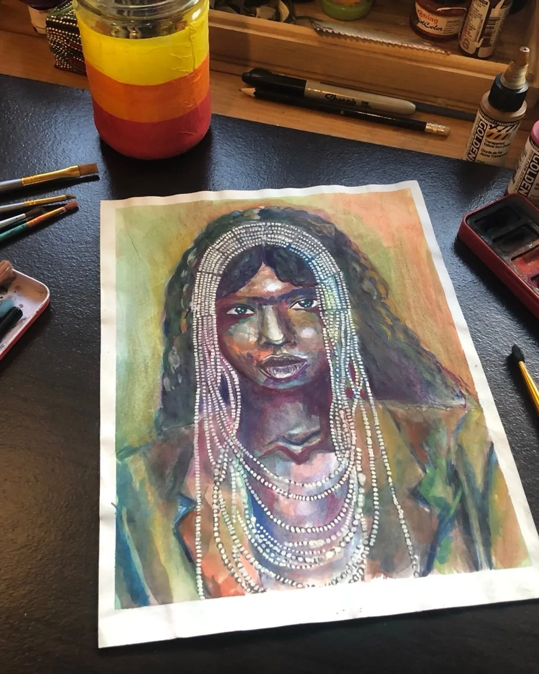 Every Bead is a Prayer. 🤲🏽 . 

Revisiting my art from where I started to the new now .  Also I have been doing some spring cleaning on my website, so more new things brewing . 

Celebrate Mamas Day with a special piece of art, lots available.check 
