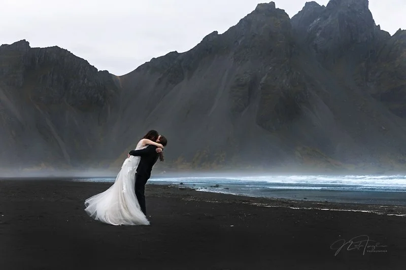 Iceland Elopement in Múlagljúfur Canyon