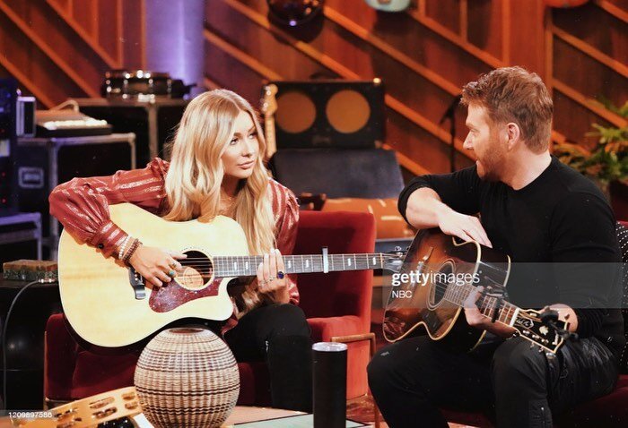 what a wild ride this continues to be ✨ so sweet to be at home in canada while &lsquo;Champagne Night&rsquo; goes number 1 here 🇨🇦 so damn grateful @ladya @shanemcanally @nbcsongland swipe right for current reaction