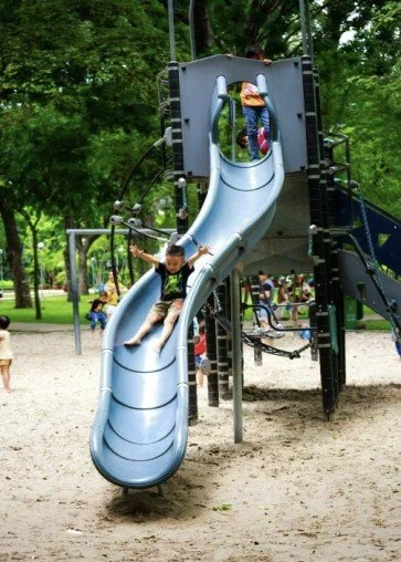 Children playing on playground