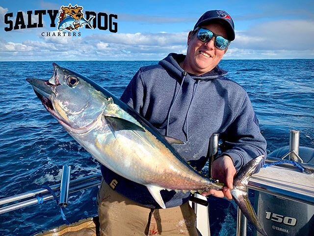 After today the rest of the week&rsquo;s weather is looking awesome. 
And we have availability, to book phone or text Dan on 0407 675 284 😀👍 #betthewinterblues #bluefintuna @saltydogcharters