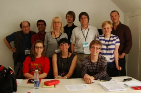 Swedish Playwright Director Suzanne Osten with Interplay Europe Writers/Mentors (Copy)
