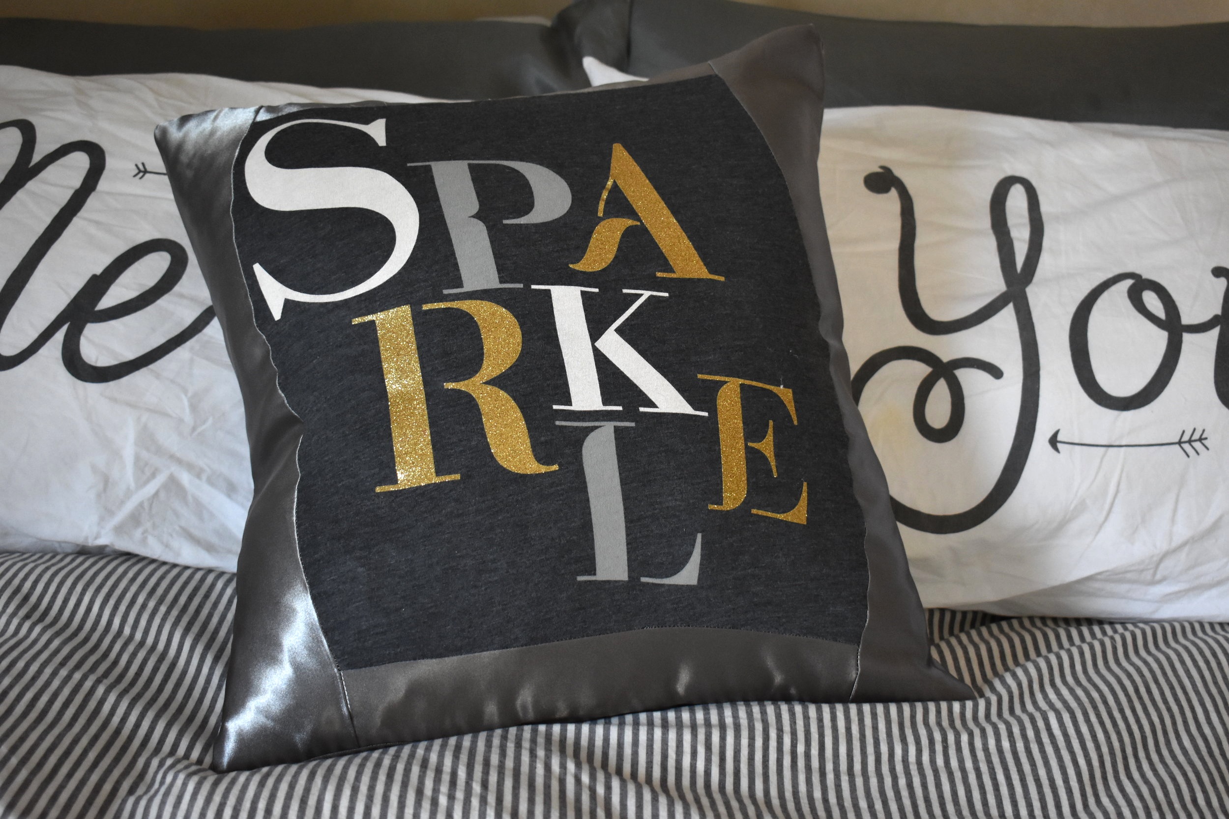 Down Feather Sparkle Pillow