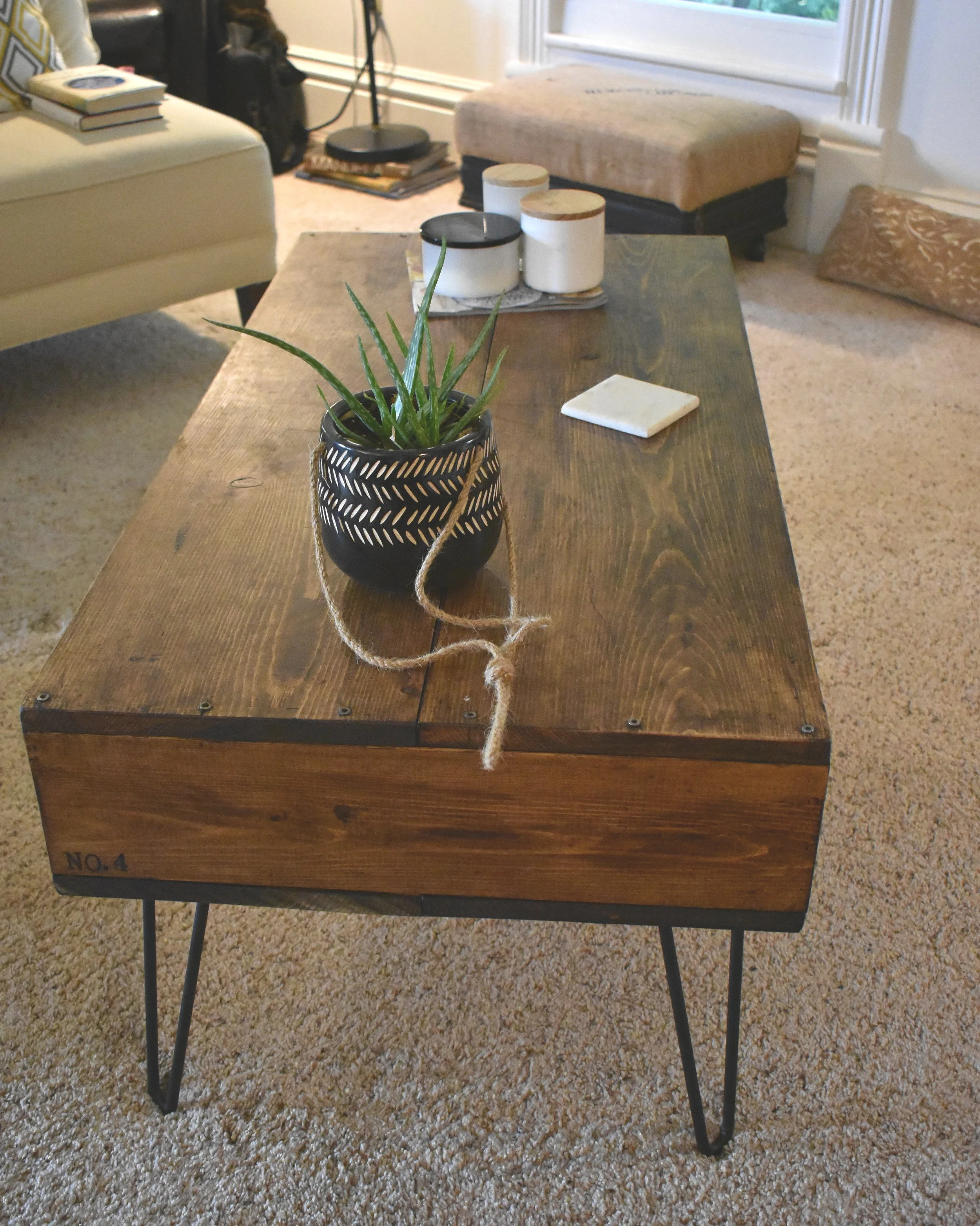 Nod to Mid Century Mod Coffee Table