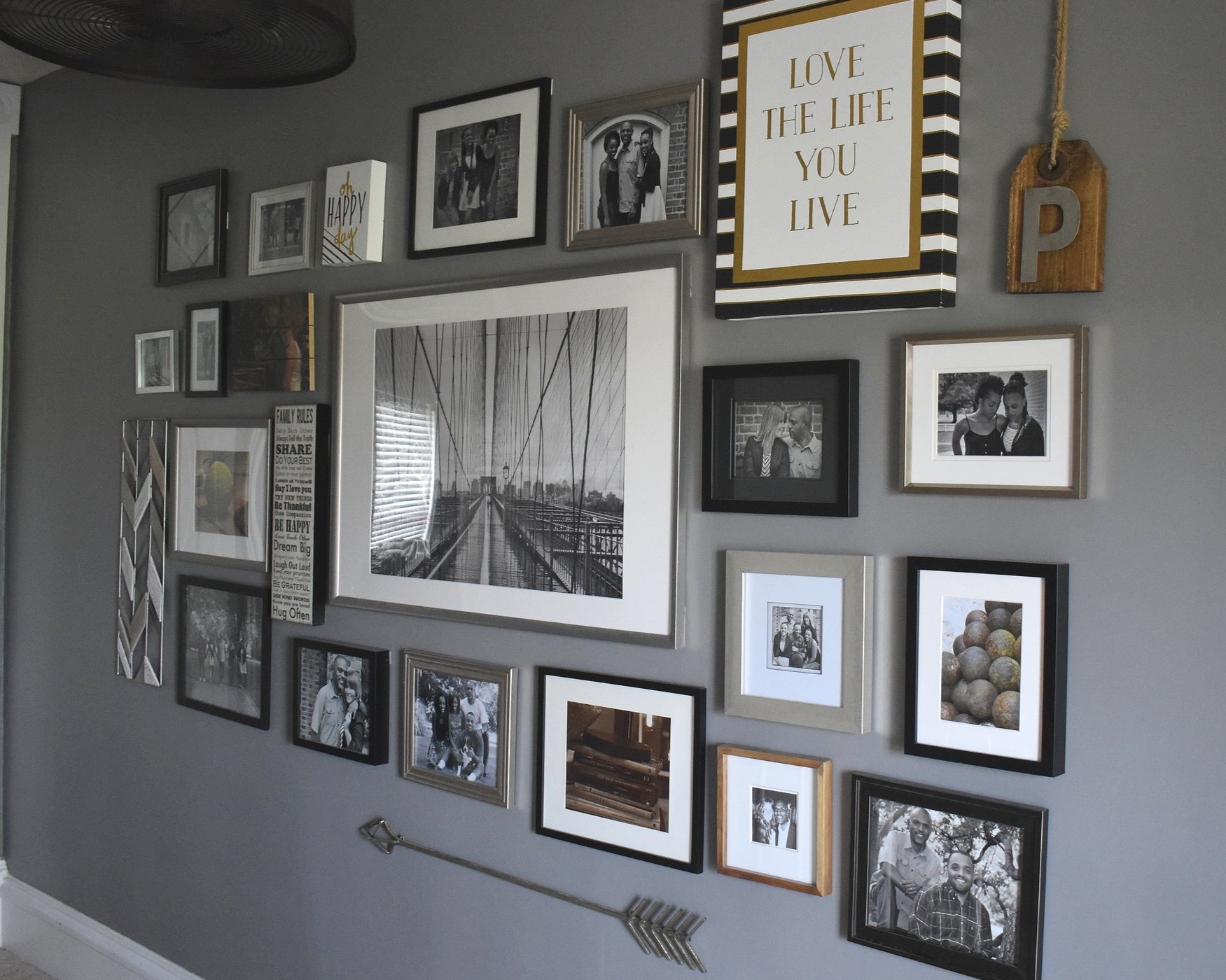 Art and Family Photo Wall
