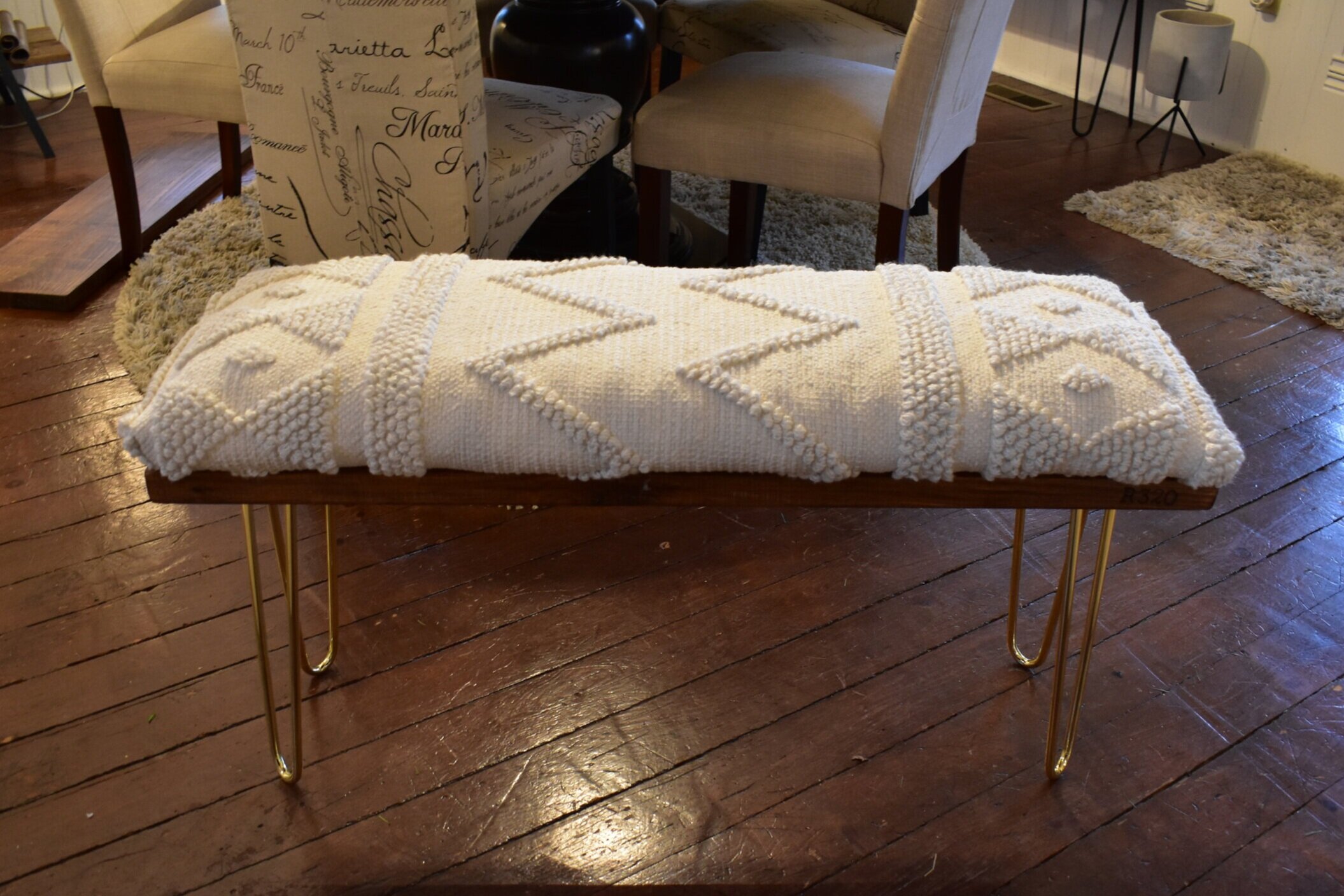 Chic Textured Bench $275