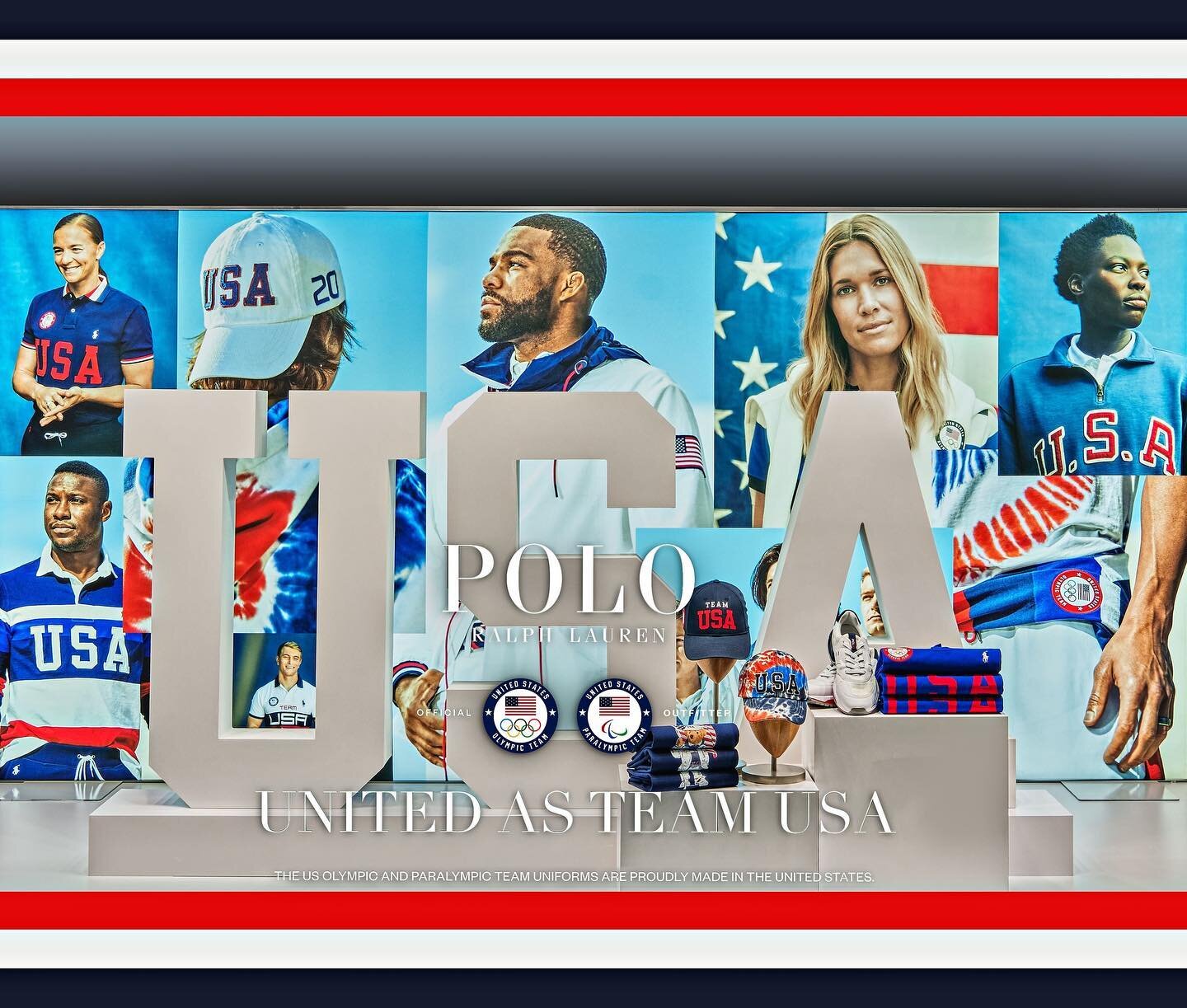 Go Team USA! Proud to cheer on our athletes through creating these windows with Ralph Lauren, currently live at Macy's Herald Square. Check them out!
.
.
.
.
Photos: @billwaldorf 
#standardtransmission #creativetechnology #fabrication #design #visual