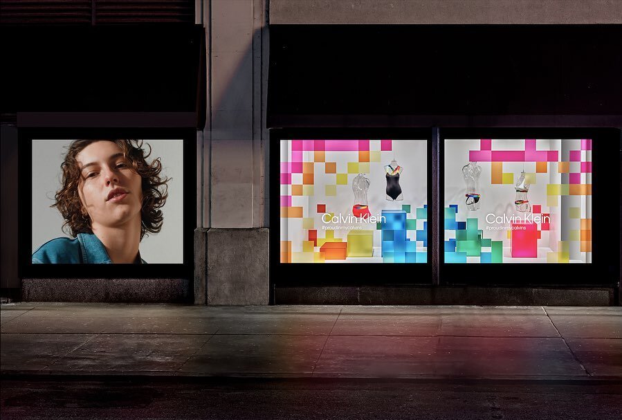 Celebrating Pride all month long! 🌈 Make sure to check out these colorful windows for Calvin Klein currently up at Macy's Herald Square! 
.
.
.
.
Photos: Macy&rsquo;s and Calvin Klein
#standardtransmission #creativetechnology #fabrication #design #v