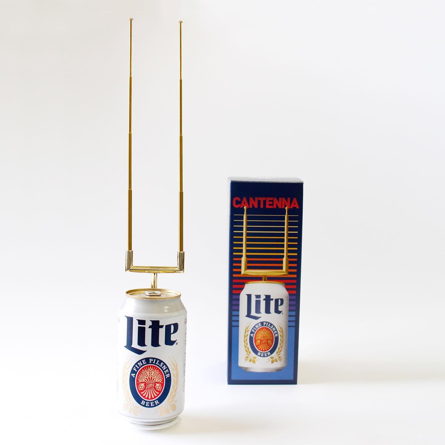 It's 3 months until the start of the NFL season! Looking back at this Miller Lite &ldquo;Cantenna&rdquo; that doubled as a beer and digital antenna allowing cord-cutters to watch free NFL games. We worked on this project in collaboration with @mssngp