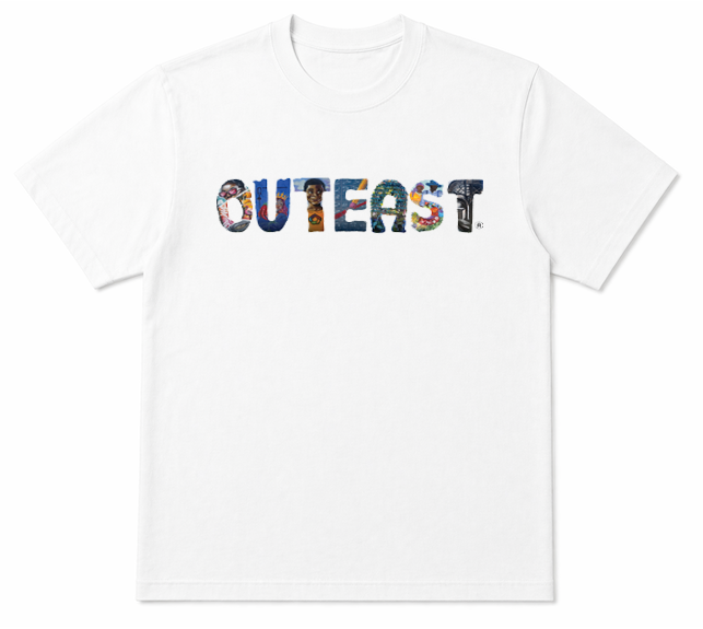 White Outeast tee horizontal.png